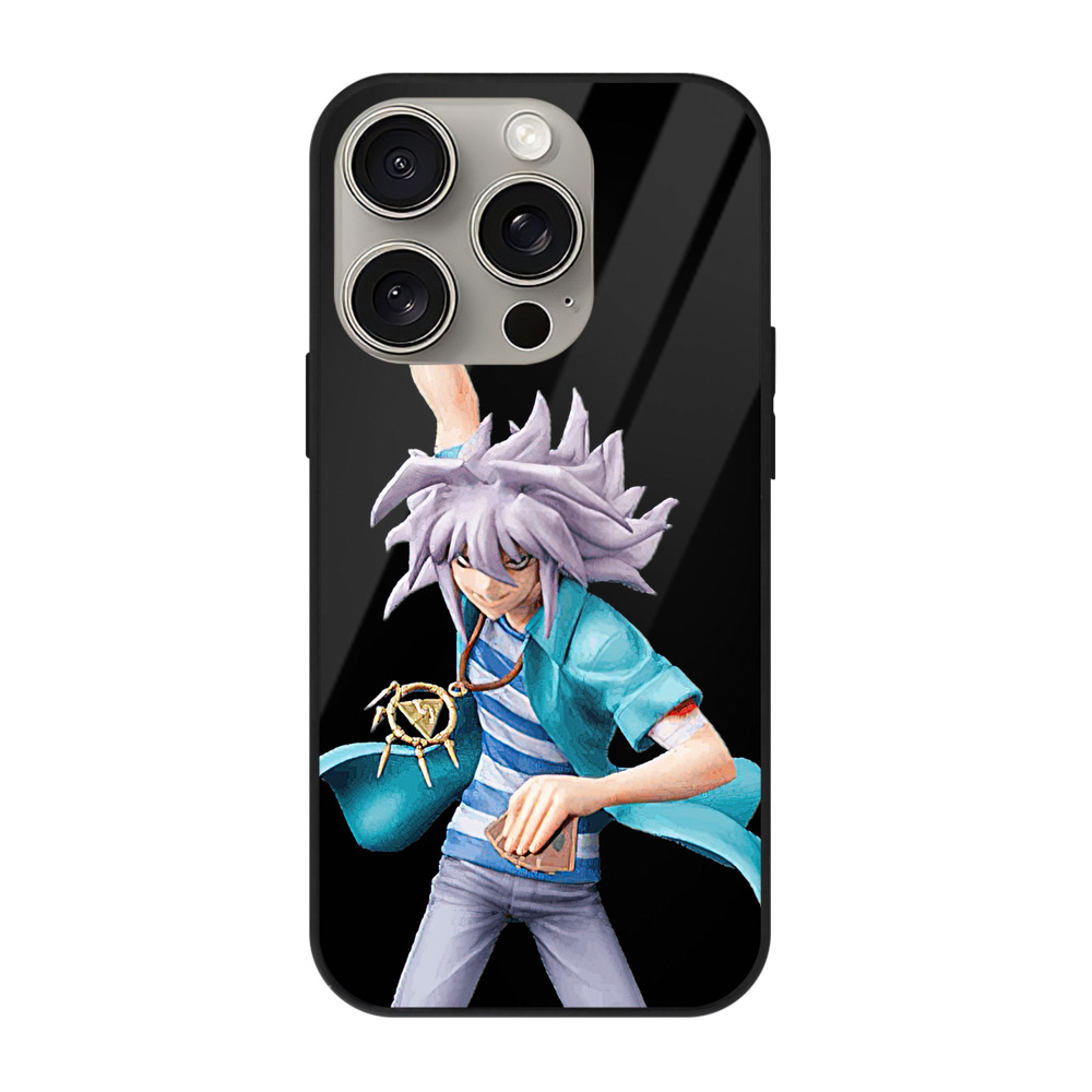 （画像用） 遊☆戯☆王 Yu-Gi-Oh! 【iPhone15Pro対応】スマホケース 耐衝撃＆黄変防止 背面ガラス