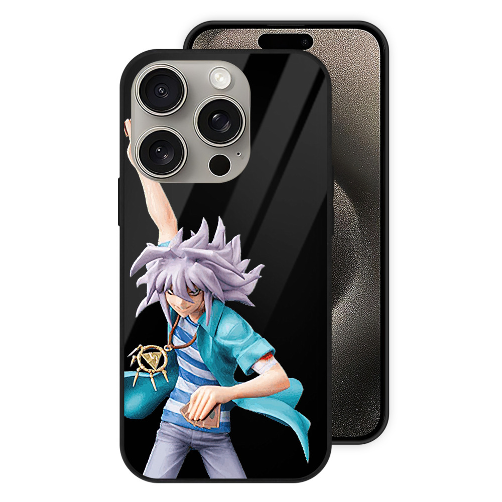 （画像用） 遊☆戯☆王 Yu-Gi-Oh! 【iPhone15Pro対応】スマホケース 耐衝撃＆黄変防止 背面ガラス