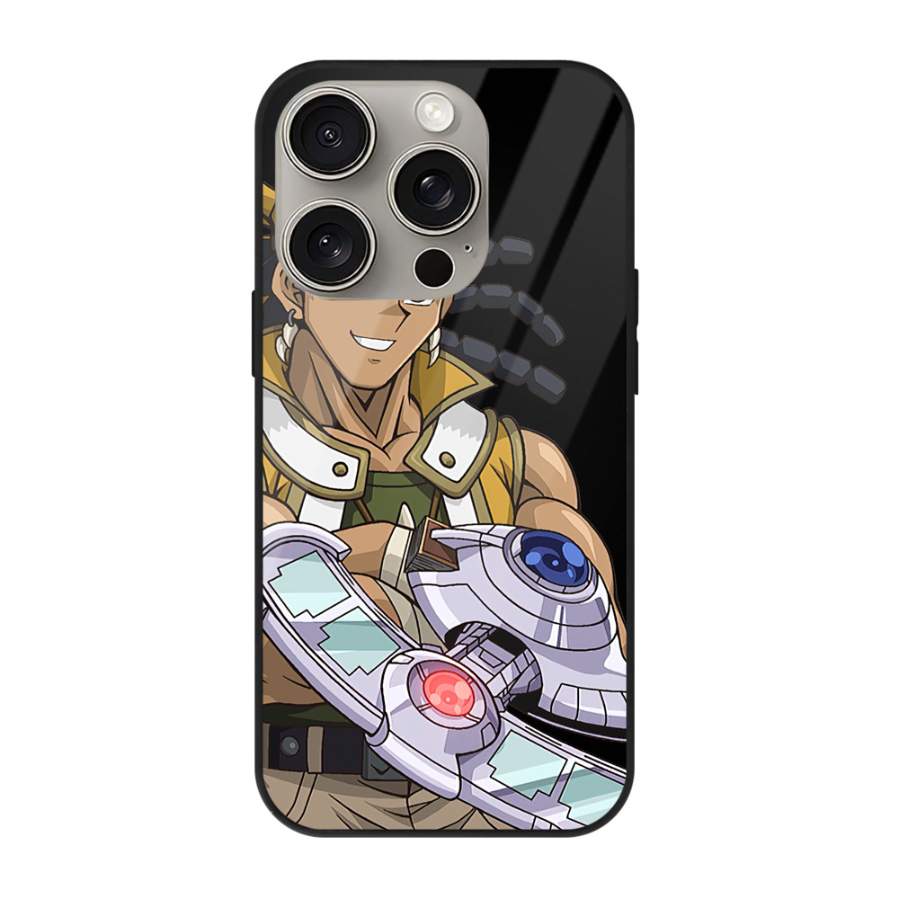 遊☆戯☆王 Yu-Gi-Oh! 【iPhone15Pro対応】スマホケース 耐衝撃＆黄変防止 背面ガラス