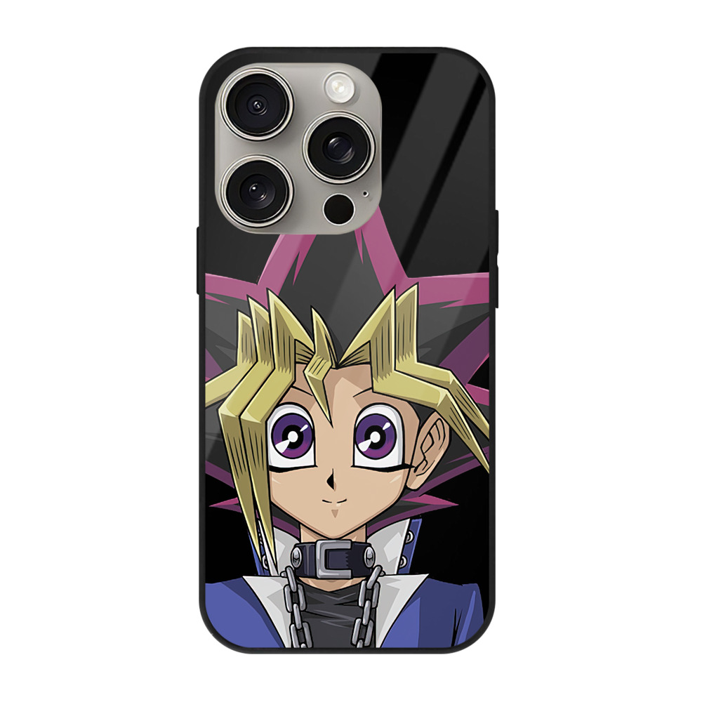 遊☆戯☆王 Yu-Gi-Oh! 【iPhone15Pro対応】スマホケース 耐衝撃＆黄変防止 背面ガラス