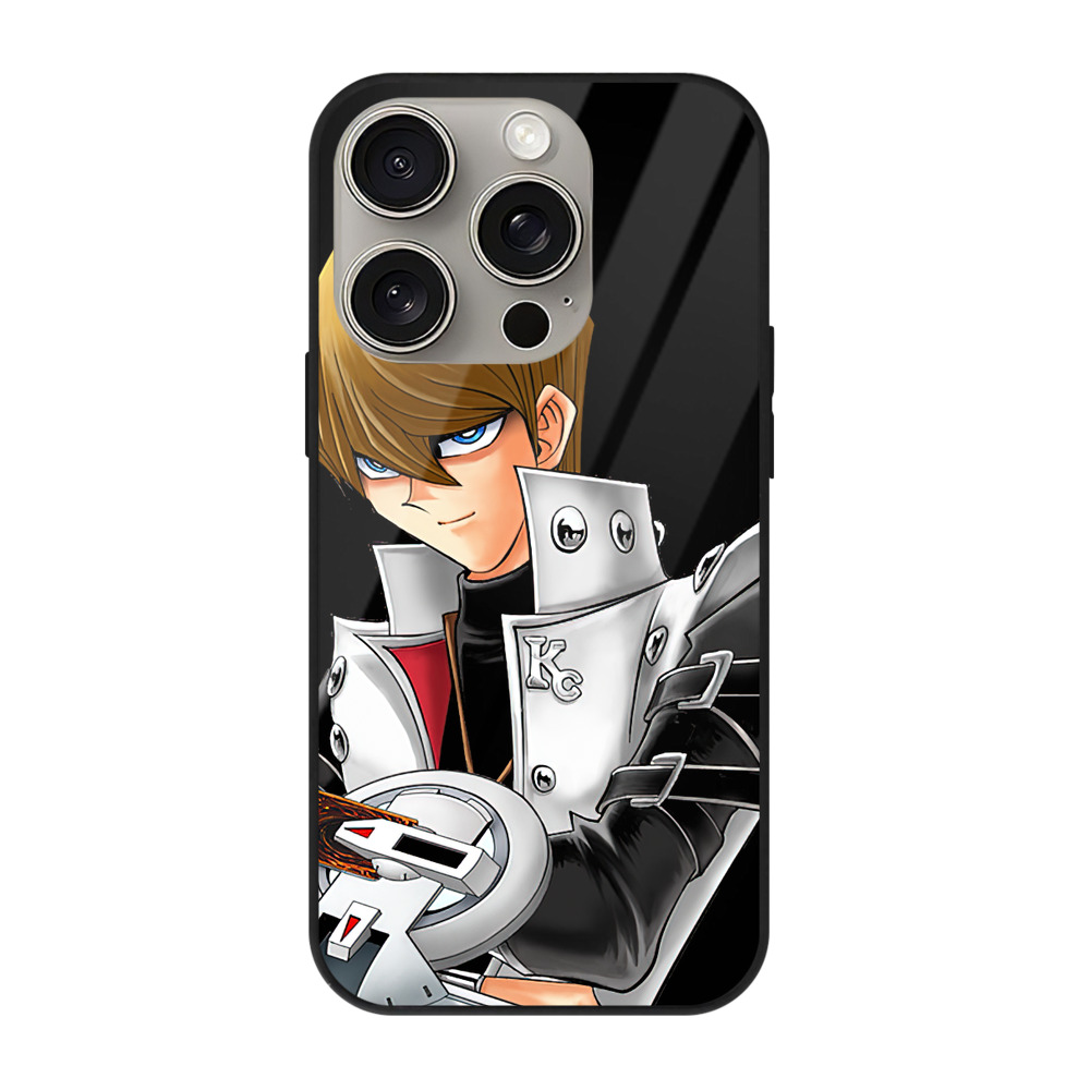 （画像用） 遊☆戯☆王 Yu-Gi-Oh! 【iPhone15Pro対応】スマホケース 耐衝撃＆黄変防止 背面ガラス