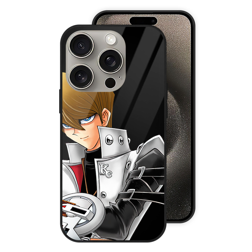 （画像用） 遊☆戯☆王 Yu-Gi-Oh! 【iPhone15Pro対応】スマホケース 耐衝撃＆黄変防止 背面ガラス