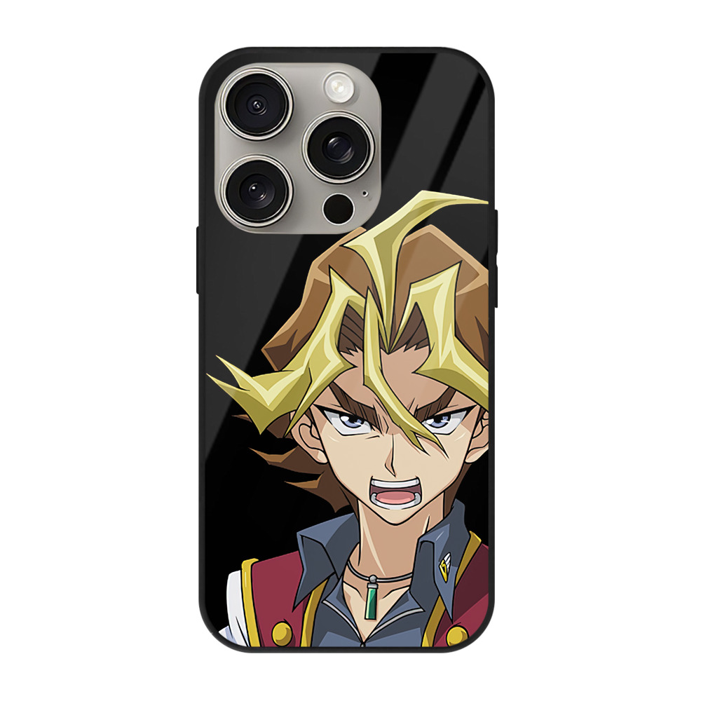 遊☆戯☆王 Yu-Gi-Oh! 【iPhone15Pro対応】スマホケース 耐衝撃＆黄変防止 背面ガラス