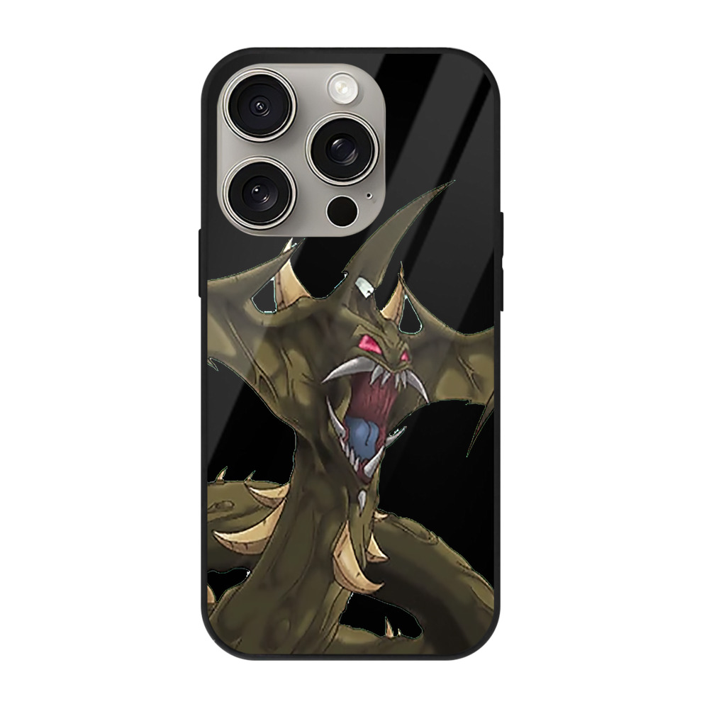 （画像用） 遊☆戯☆王 Yu-Gi-Oh! 【iPhone15Pro対応】スマホケース 耐衝撃＆黄変防止 背面ガラス