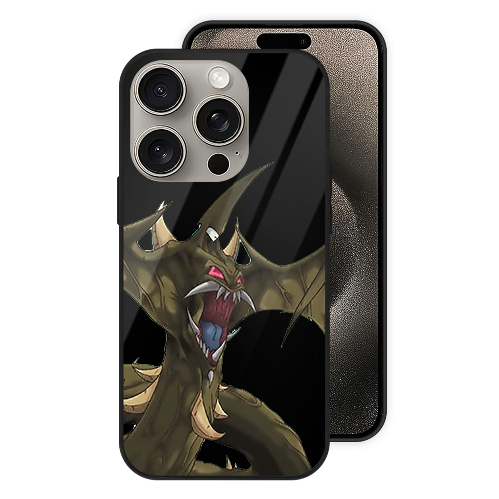 （画像用） 遊☆戯☆王 Yu-Gi-Oh! 【iPhone15Pro対応】スマホケース 耐衝撃＆黄変防止 背面ガラス