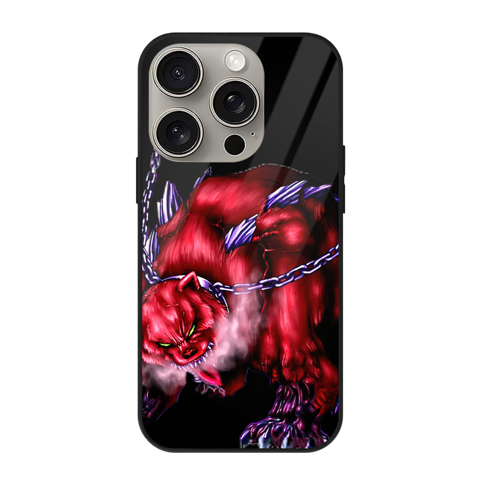 （画像用） 遊☆戯☆王 Yu-Gi-Oh! 【iPhone15Pro対応】スマホケース 耐衝撃＆黄変防止 背面ガラス