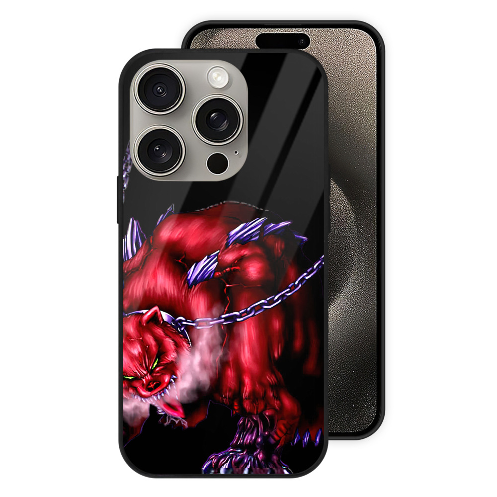 （画像用） 遊☆戯☆王 Yu-Gi-Oh! 【iPhone15Pro対応】スマホケース 耐衝撃＆黄変防止 背面ガラス