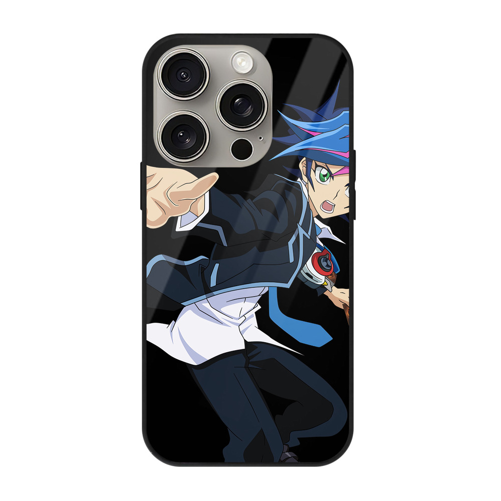 （画像用） 遊☆戯☆王 Yu-Gi-Oh! 【iPhone15Pro対応】スマホケース 耐衝撃＆黄変防止 背面ガラス