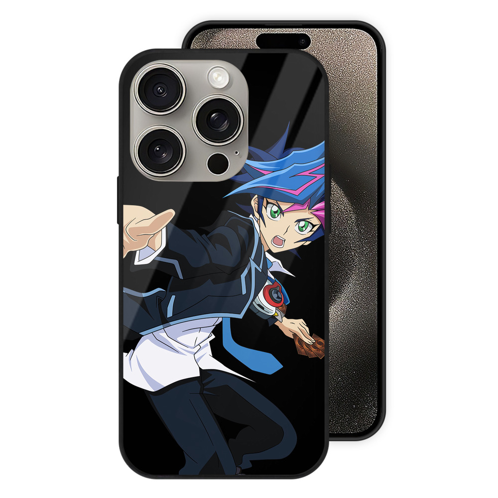 （画像用） 遊☆戯☆王 Yu-Gi-Oh! 【iPhone15Pro対応】スマホケース 耐衝撃＆黄変防止 背面ガラス