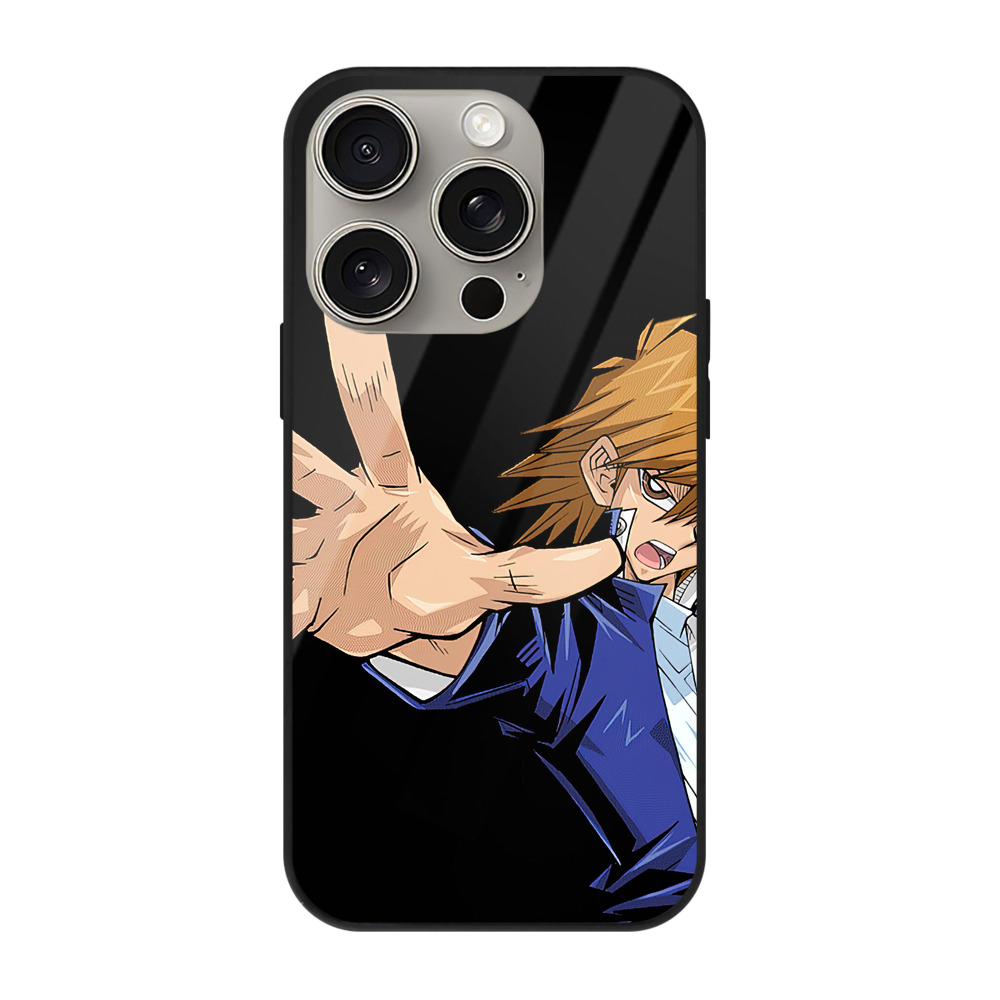 遊☆戯☆王 Yu-Gi-Oh! 【iPhone15Pro対応】スマホケース 耐衝撃＆黄変防止 背面ガラス