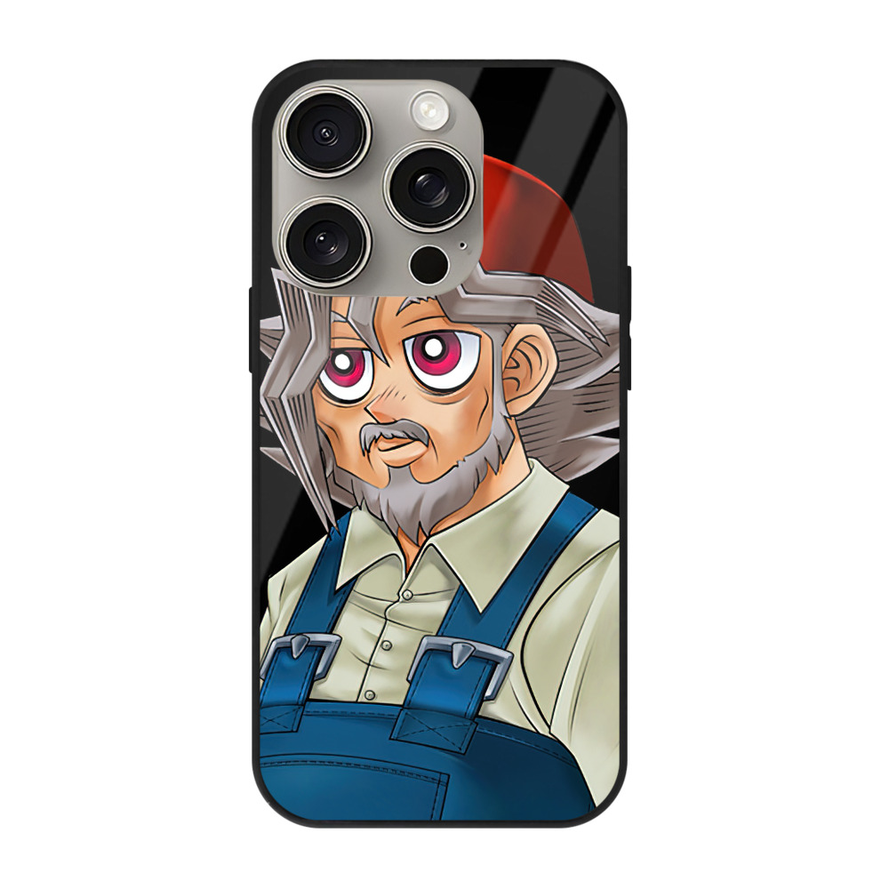 遊☆戯☆王 Yu-Gi-Oh! 【iPhone15Pro対応】スマホケース 耐衝撃＆黄変防止 背面ガラス
