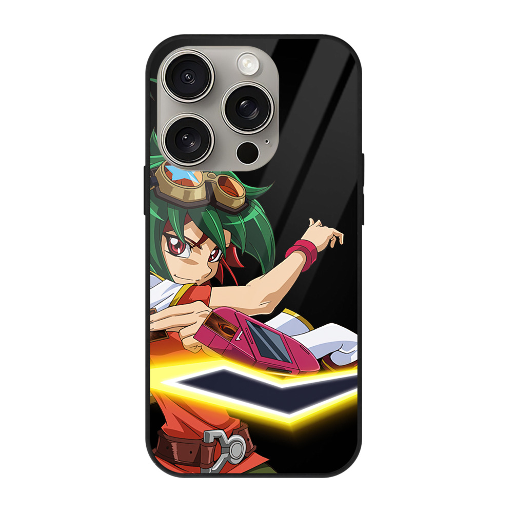 （画像用） 遊☆戯☆王 Yu-Gi-Oh! 【iPhone15Pro対応】スマホケース 耐衝撃＆黄変防止 背面ガラス