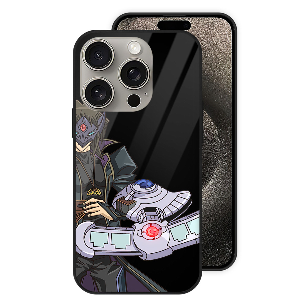 （画像用） 遊☆戯☆王 Yu-Gi-Oh! 【iPhone15Pro対応】スマホケース 耐衝撃＆黄変防止 背面ガラス