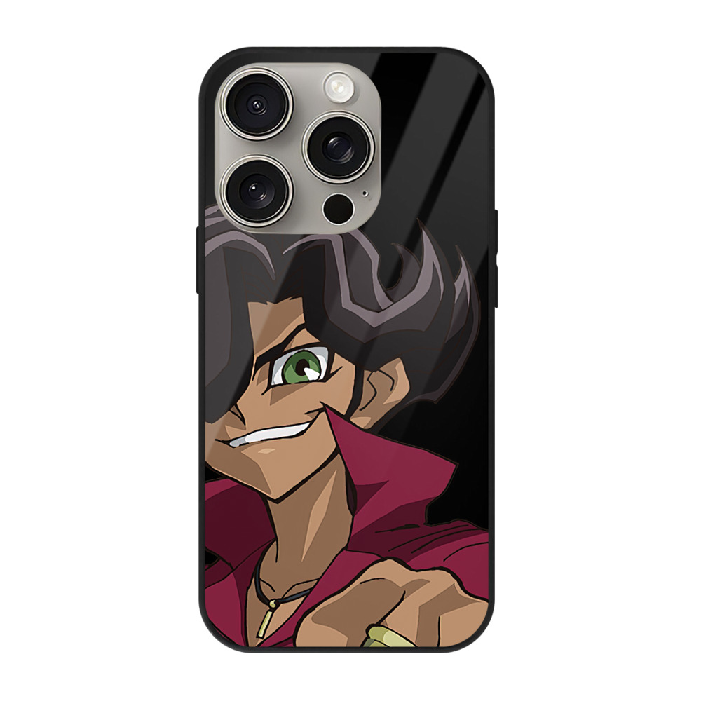 遊☆戯☆王 Yu-Gi-Oh! 【iPhone15Pro対応】スマホケース 耐衝撃＆黄変防止 背面ガラス