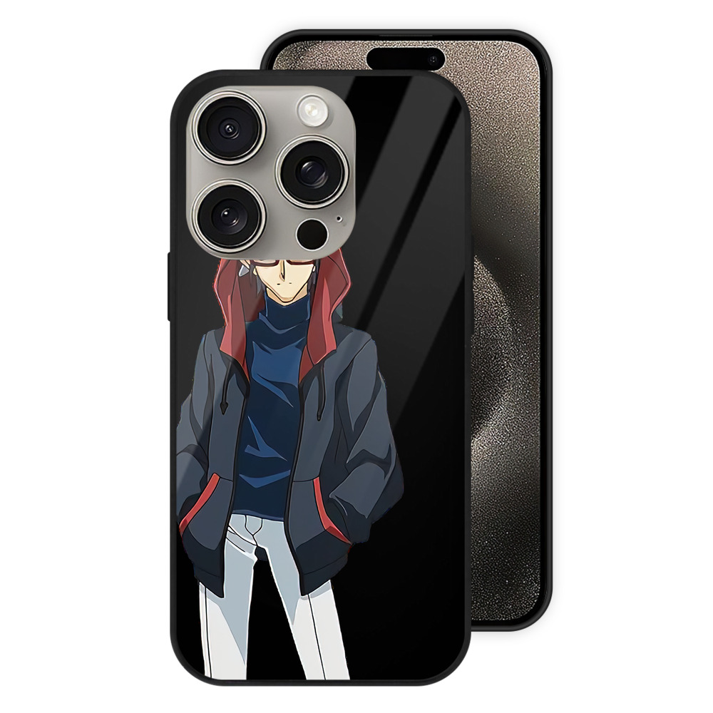 （画像用） 遊☆戯☆王 Yu-Gi-Oh! 【iPhone15Pro対応】スマホケース 耐衝撃＆黄変防止 背面ガラス