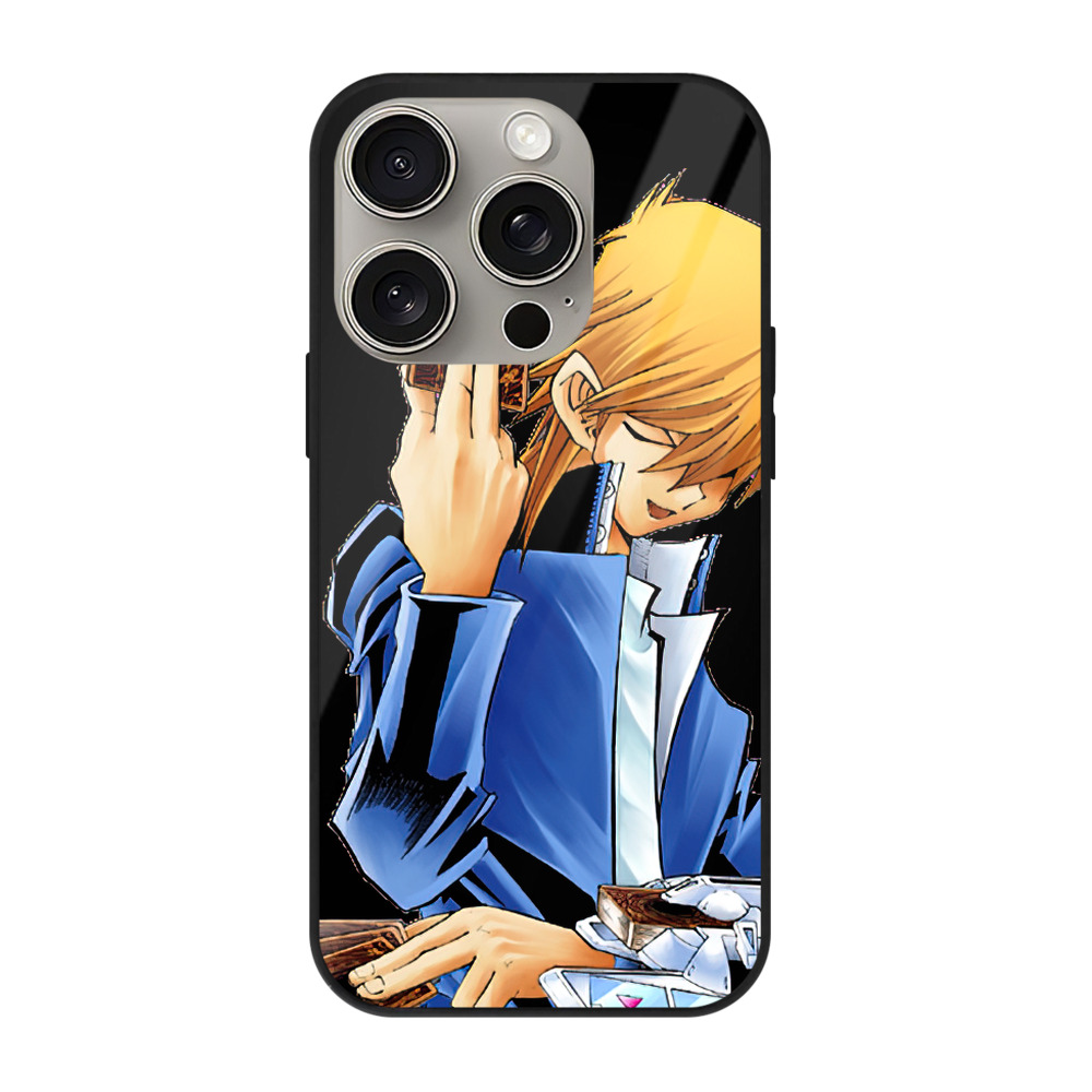 （画像用） 遊☆戯☆王 Yu-Gi-Oh! 【iPhone15Pro対応】スマホケース 耐衝撃＆黄変防止 背面ガラス