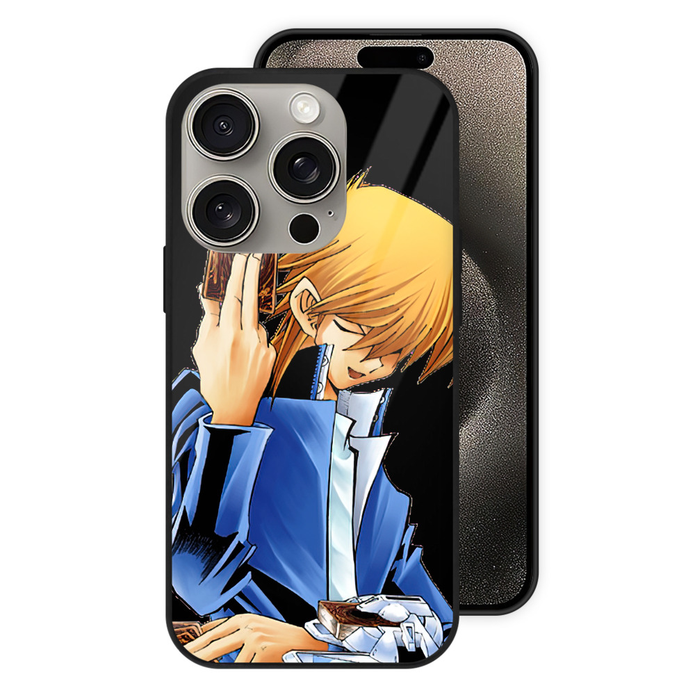 （画像用） 遊☆戯☆王 Yu-Gi-Oh! 【iPhone15Pro対応】スマホケース 耐衝撃＆黄変防止 背面ガラス