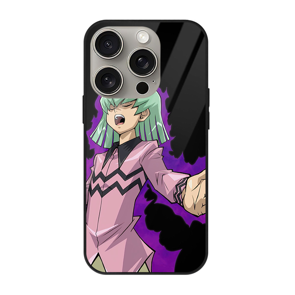 （画像用） 遊☆戯☆王 Yu-Gi-Oh! 【iPhone15Pro対応】スマホケース 耐衝撃＆黄変防止 背面ガラス