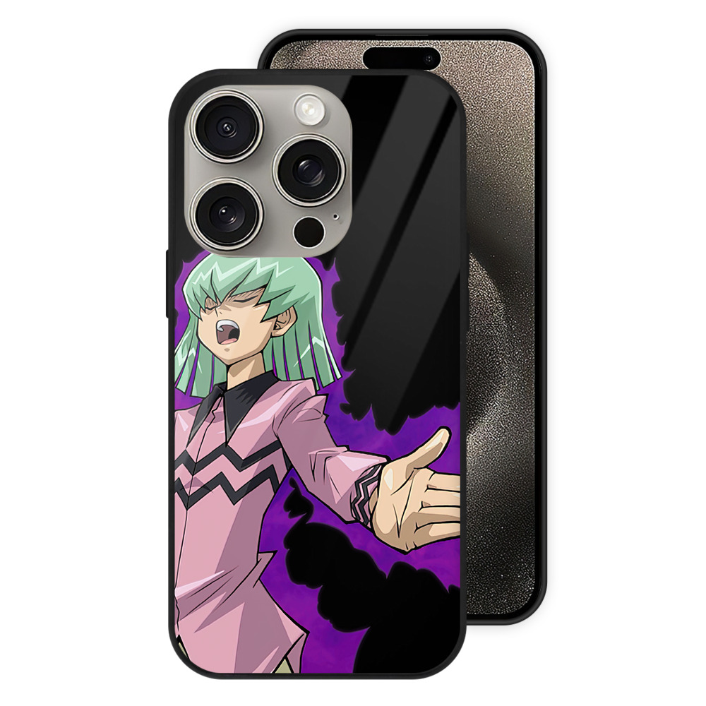 （画像用） 遊☆戯☆王 Yu-Gi-Oh! 【iPhone15Pro対応】スマホケース 耐衝撃＆黄変防止 背面ガラス