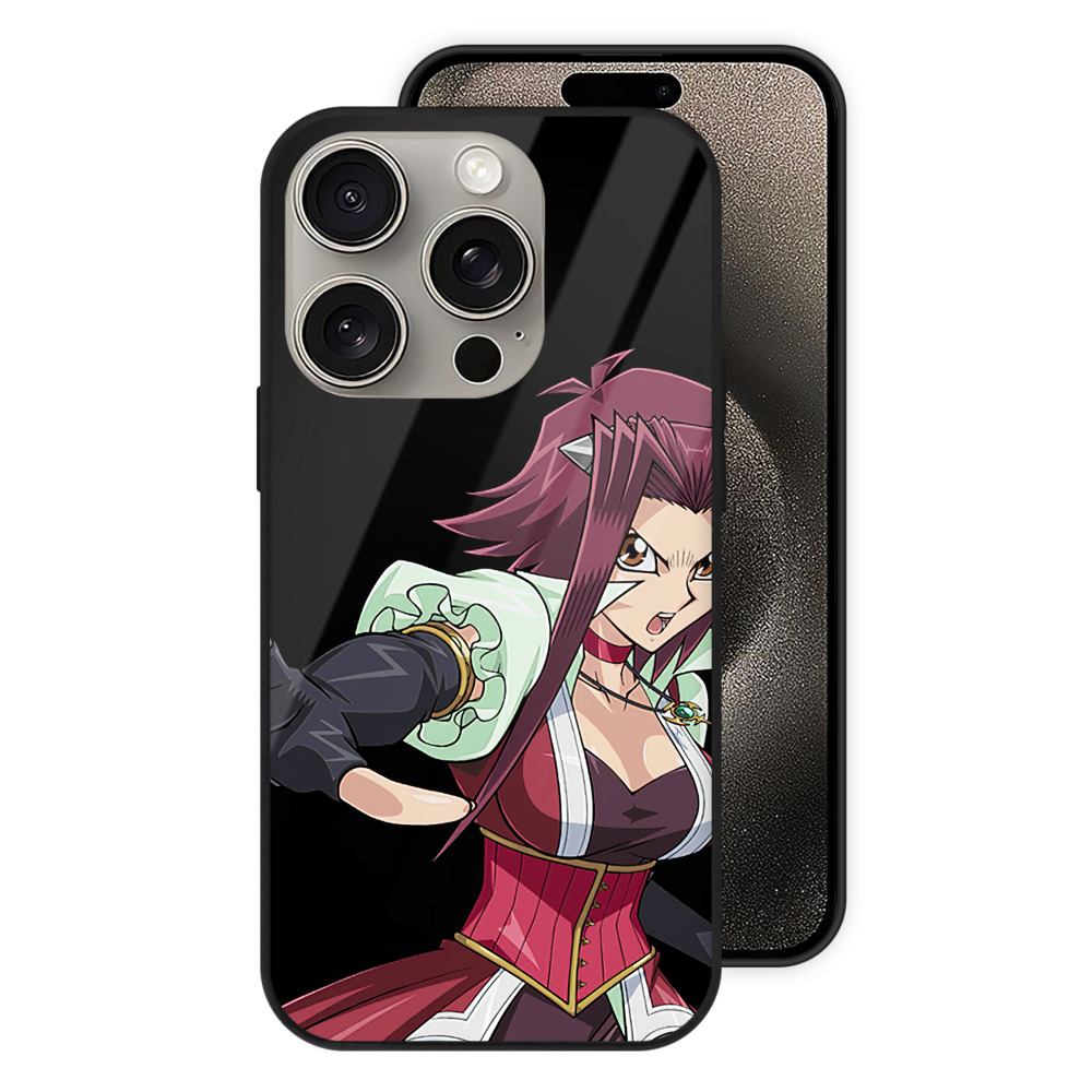 （画像用） 遊☆戯☆王 Yu-Gi-Oh! 【iPhone15Pro対応】スマホケース 耐衝撃＆黄変防止 背面ガラス