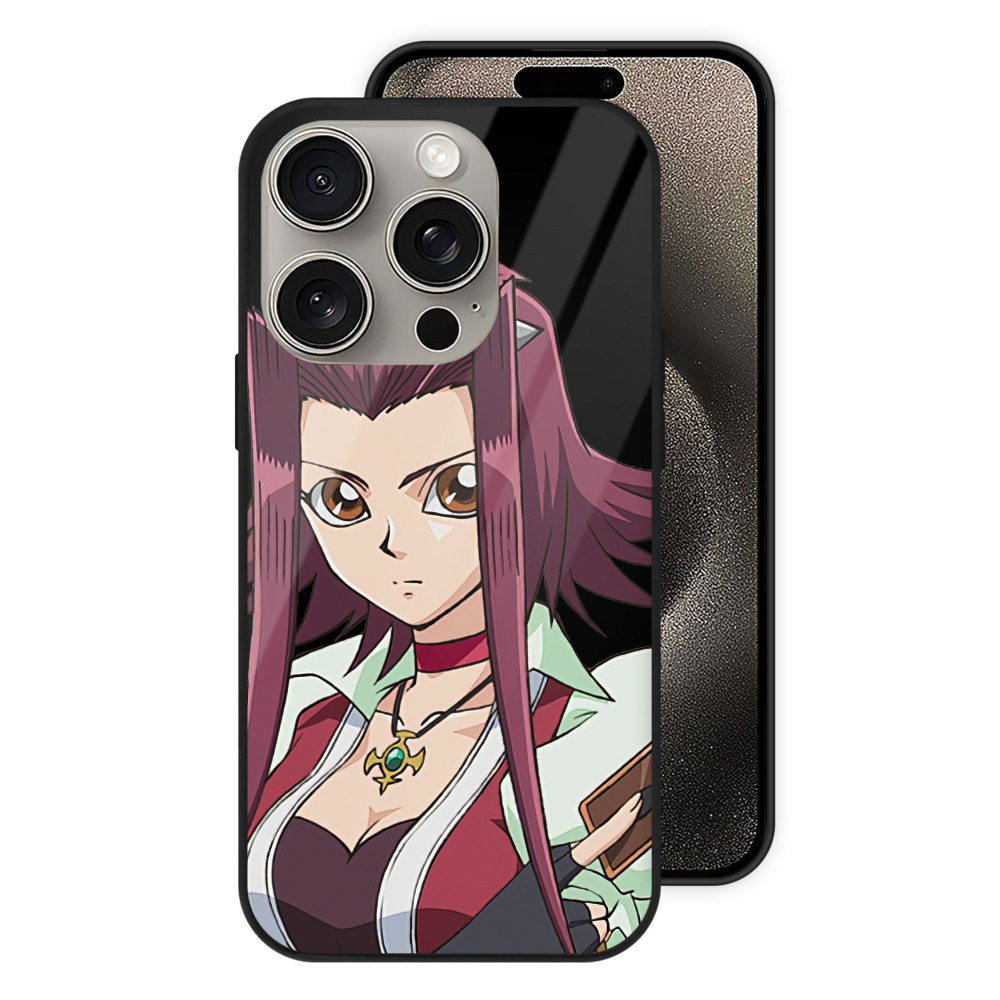 （画像用） 遊☆戯☆王 Yu-Gi-Oh! 【iPhone15Pro対応】スマホケース 耐衝撃＆黄変防止 背面ガラス