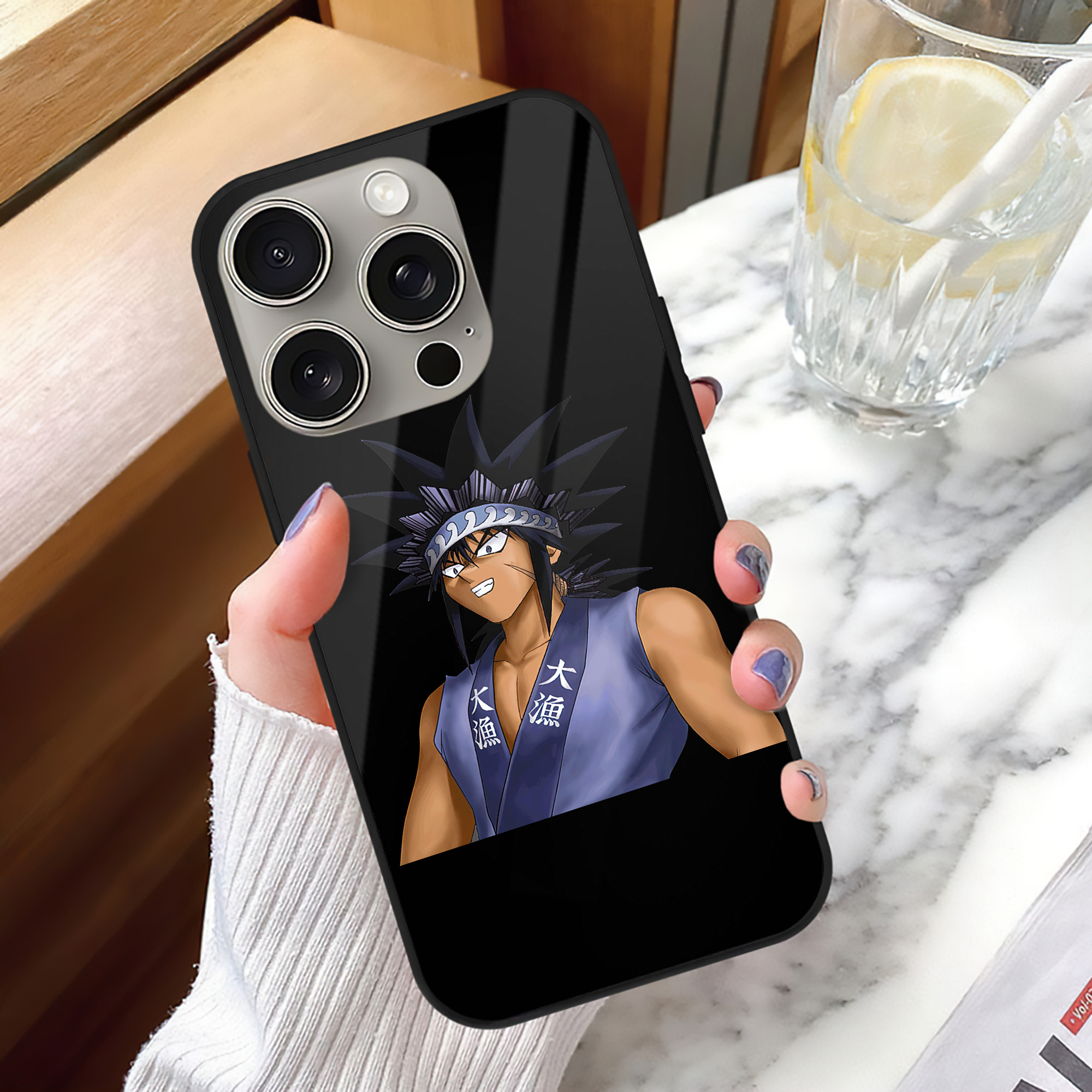 遊☆戯☆王 Yu-Gi-Oh! 【iPhone15Pro対応】スマホケース 耐衝撃＆黄変防止 背面ガラス