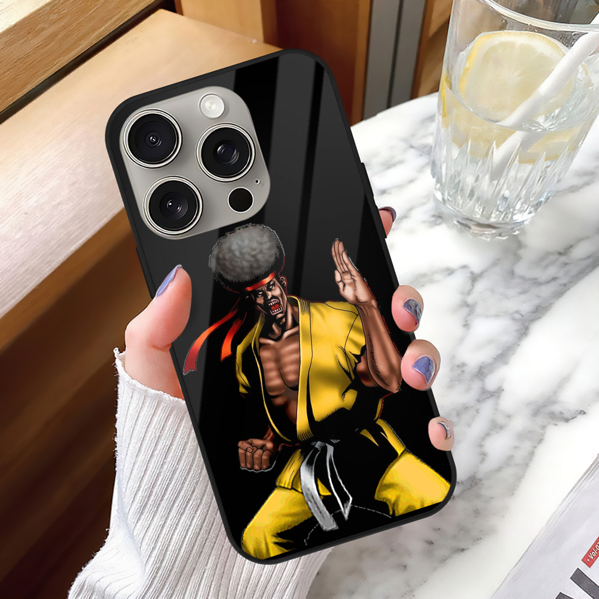 遊☆戯☆王 Yu-Gi-Oh! 【iPhone15Pro対応】スマホケース 耐衝撃＆黄変防止 背面ガラス