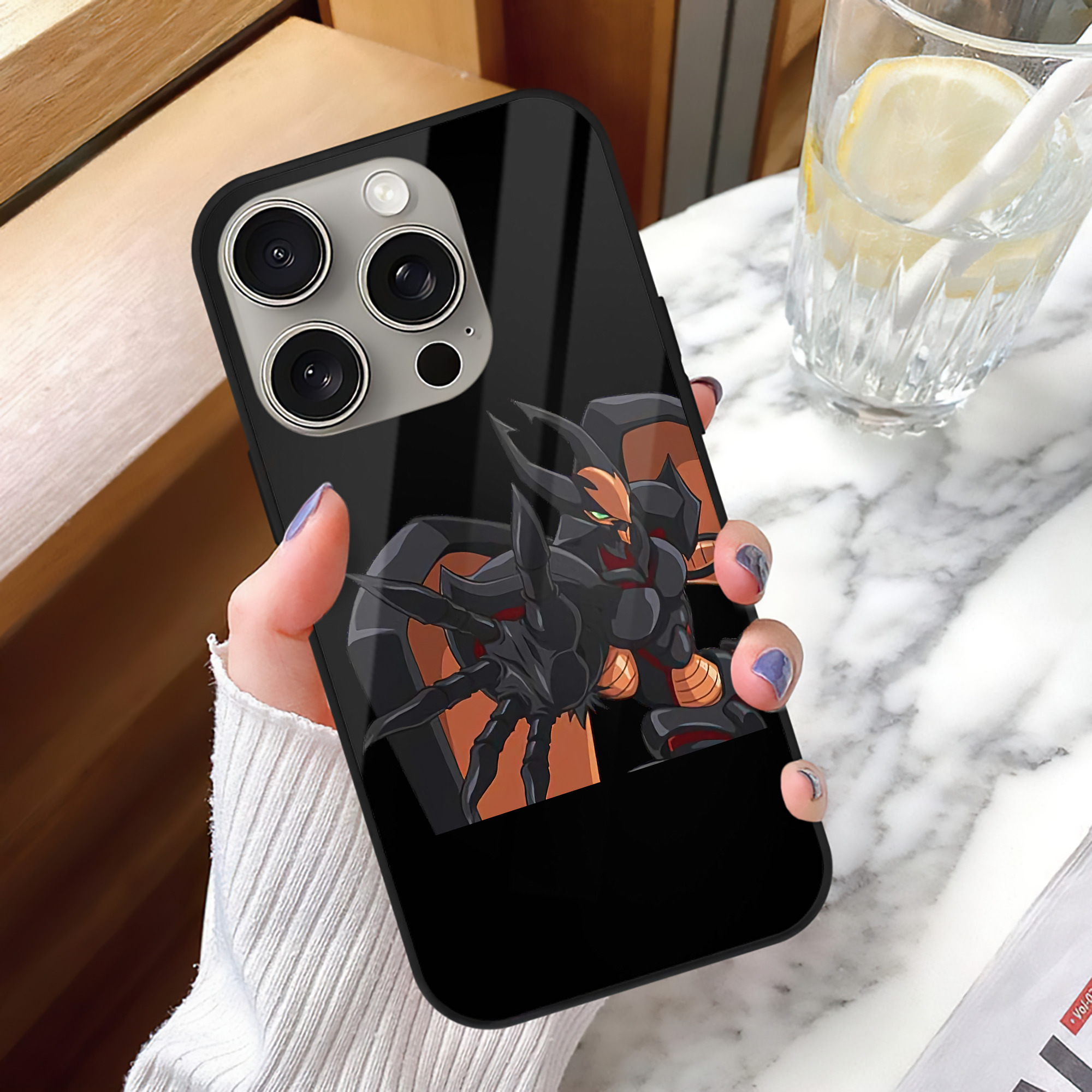 遊☆戯☆王 Yu-Gi-Oh! 【iPhone15Pro対応】スマホケース 耐衝撃＆黄変防止 背面ガラス