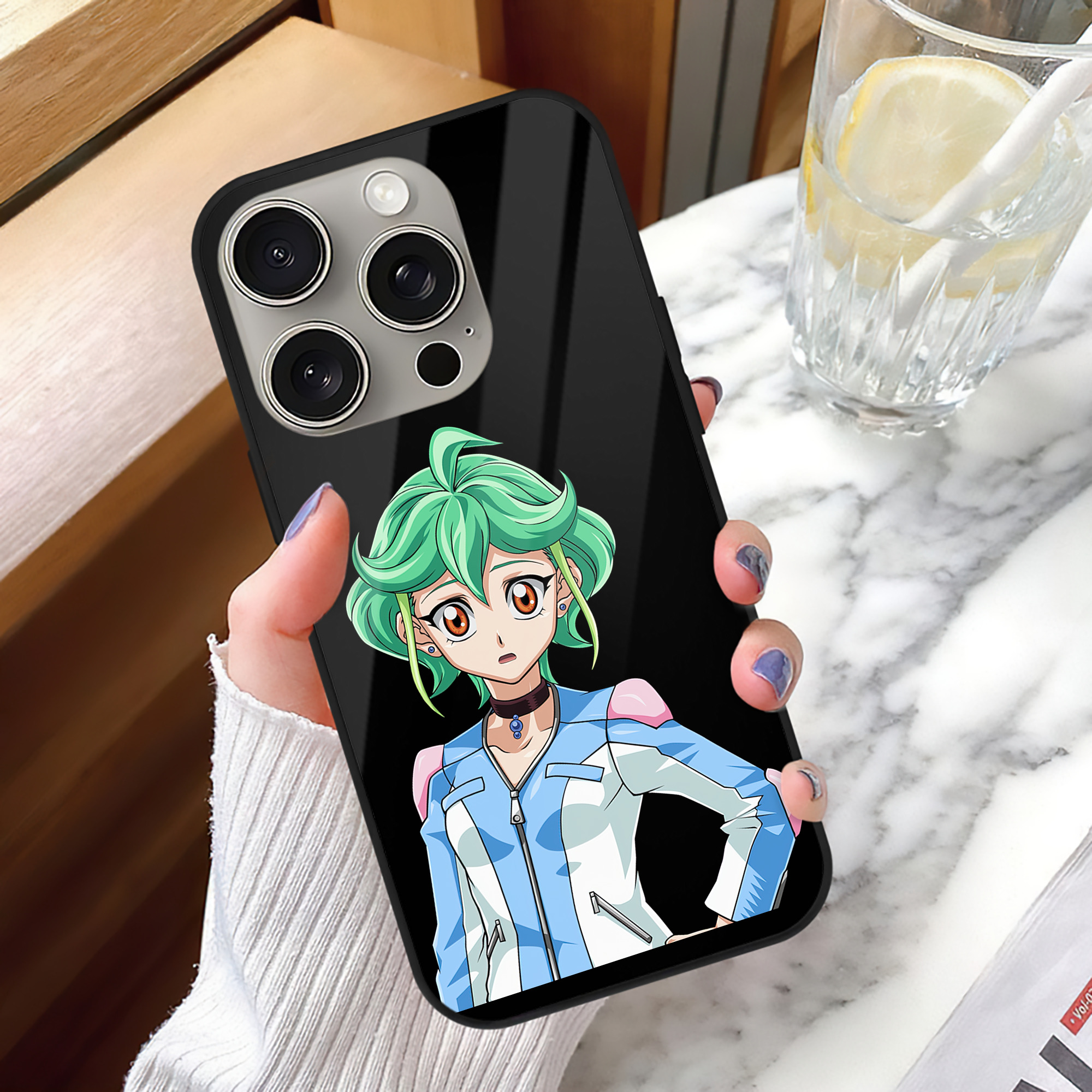 遊☆戯☆王 Yu-Gi-Oh! 【iPhone15Pro対応】スマホケース 耐衝撃＆黄変防止 背面ガラス