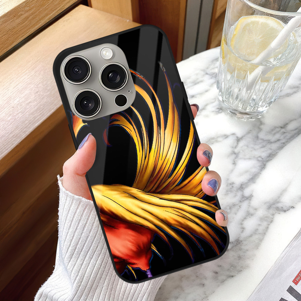 遊☆戯☆王 Yu-Gi-Oh! 【iPhone15Pro対応】スマホケース 耐衝撃＆黄変防止 背面ガラス