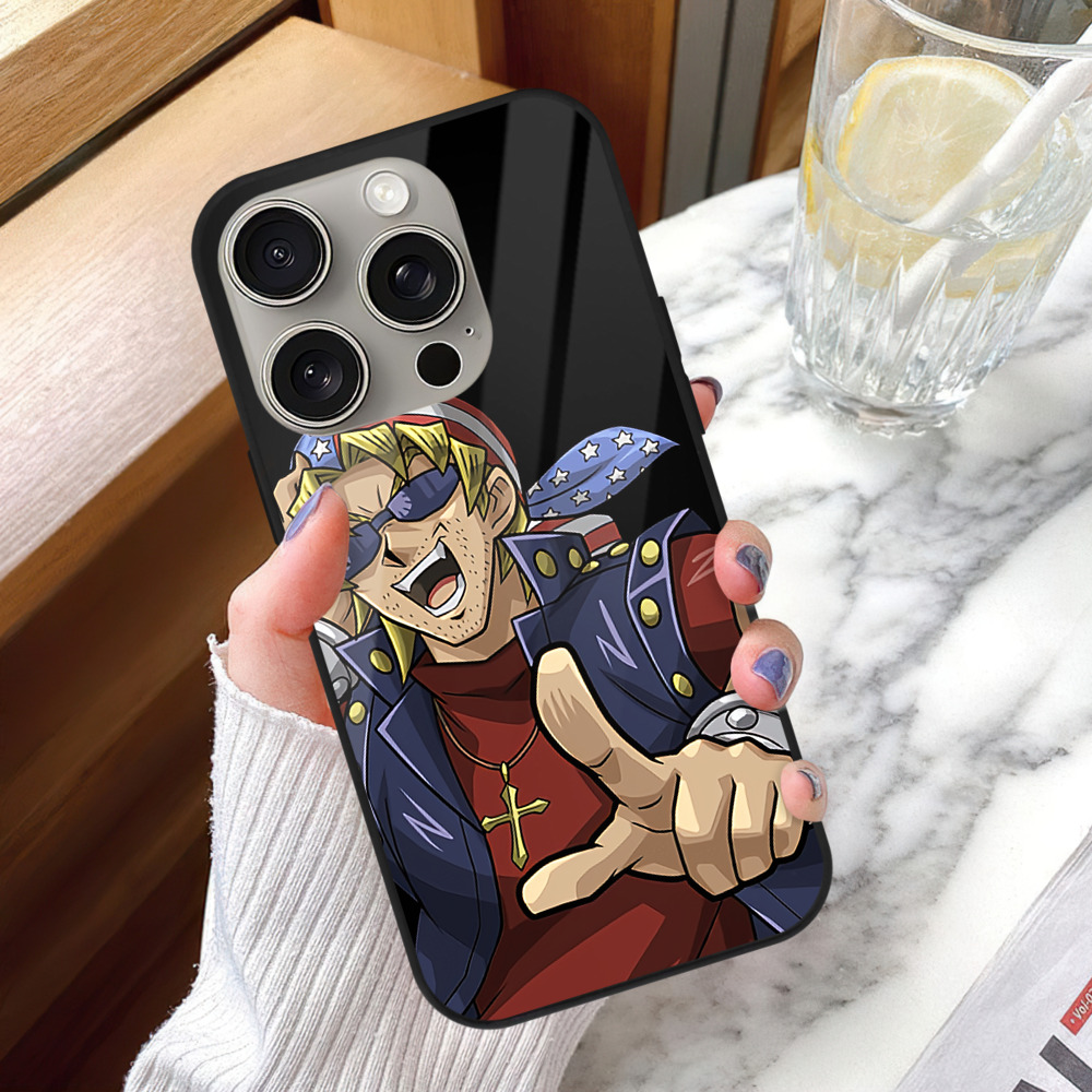 遊☆戯☆王 Yu-Gi-Oh! 【iPhone15Pro対応】スマホケース 耐衝撃＆黄変防止 背面ガラス
