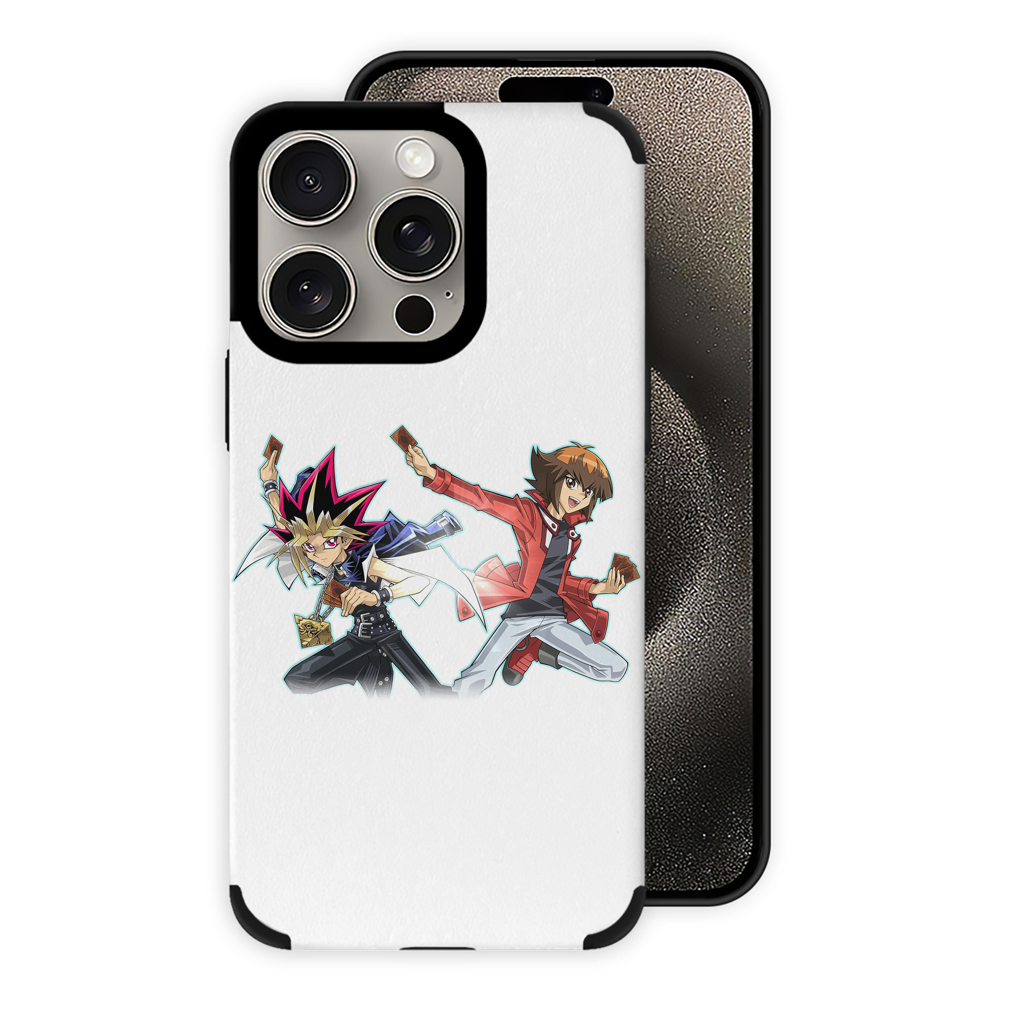 遊☆戯☆王 Yu-Gi-Oh! 【iPhone15ProMax対応】 PUレザー スマホケース 耐衝撃＆黄変防止