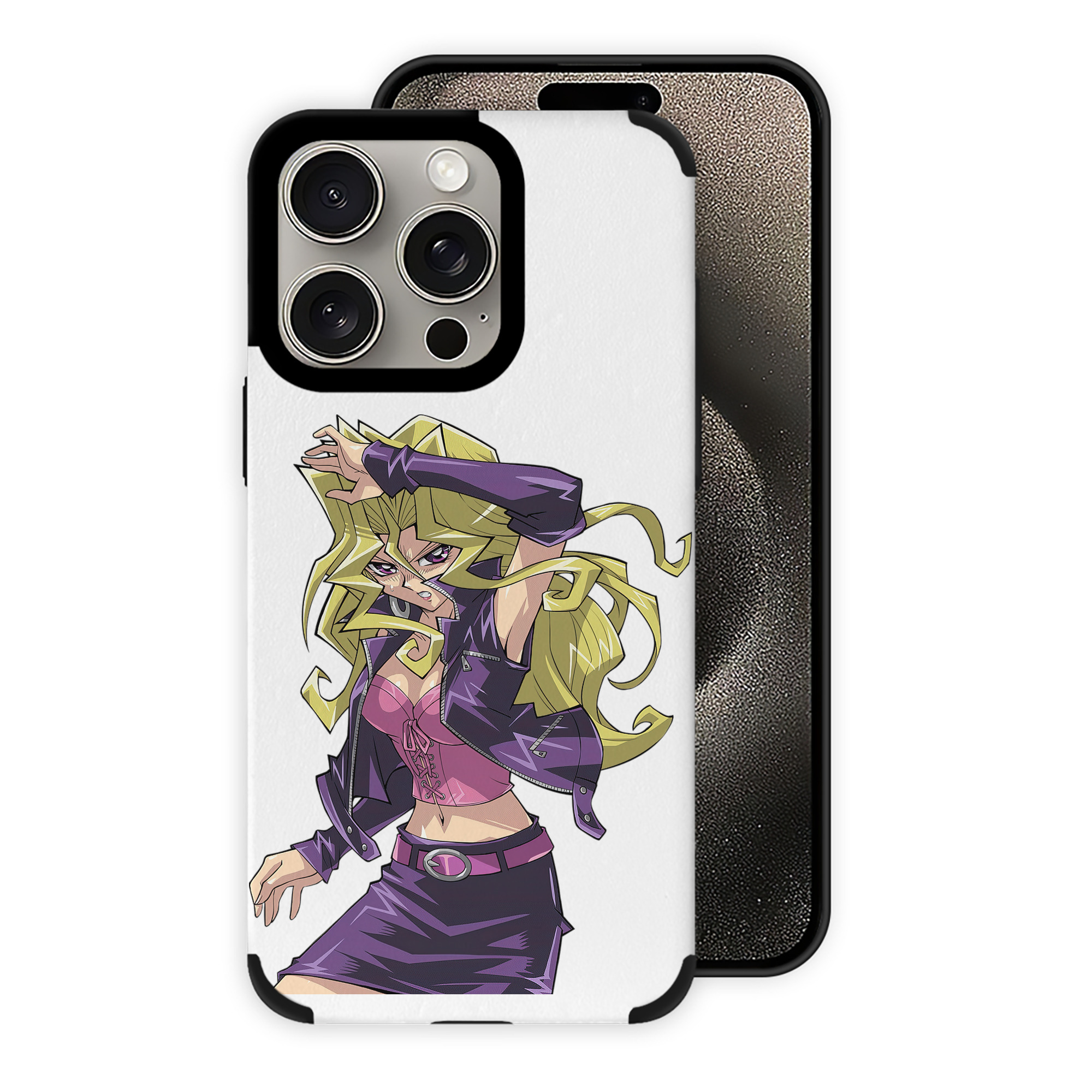 （画像用） 遊☆戯☆王 Yu-Gi-Oh! 【iPhone15ProMax対応】 PUレザー スマホケース 耐衝撃＆黄変防止