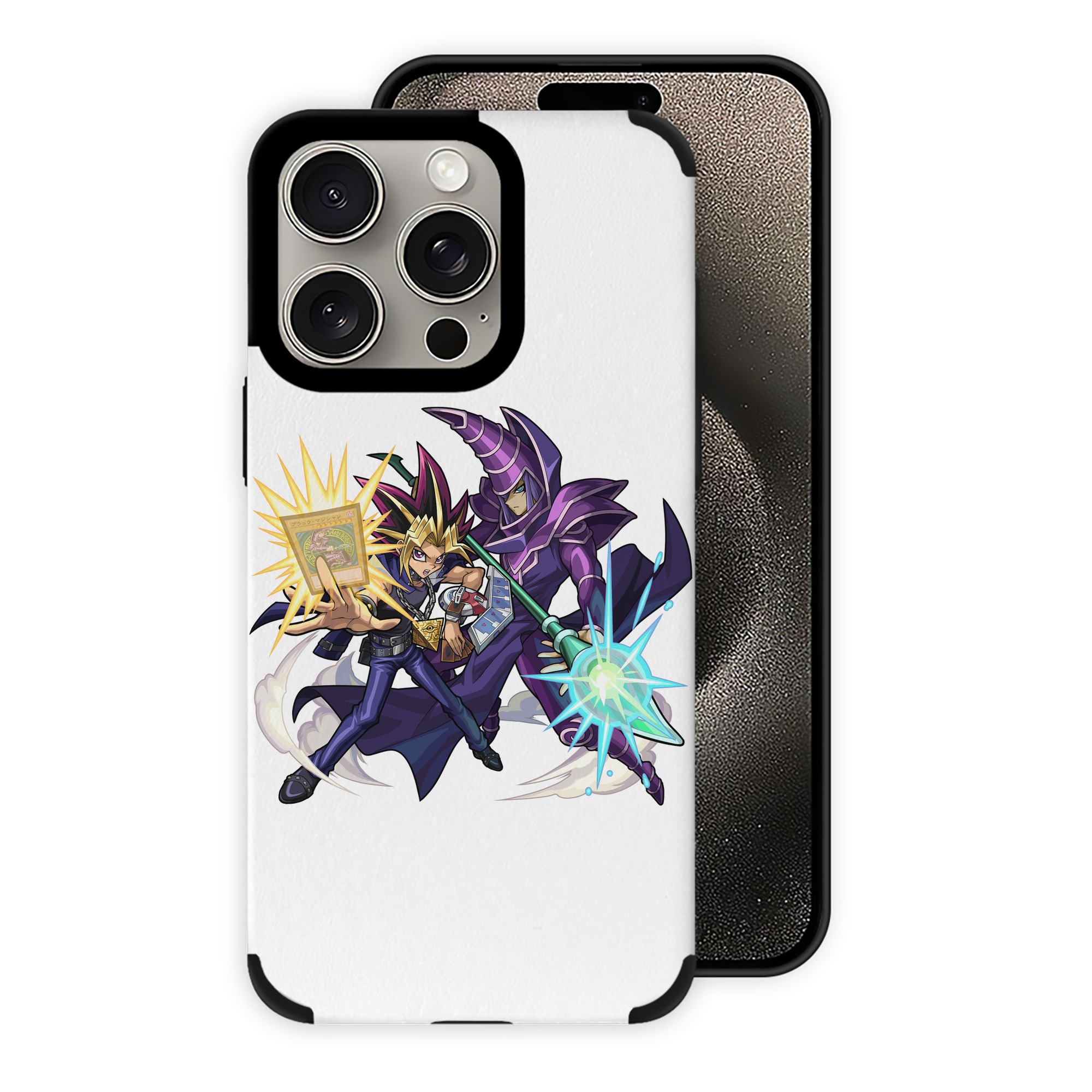 遊☆戯☆王 Yu-Gi-Oh! 【iPhone15ProMax対応】 PUレザー スマホケース 耐衝撃＆黄変防止