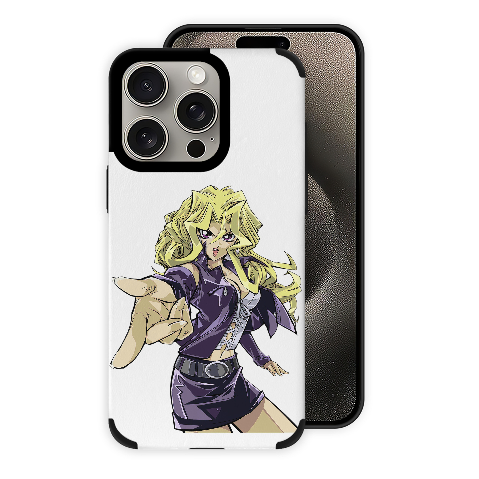 遊☆戯☆王 Yu-Gi-Oh! 【iPhone15ProMax対応】 PUレザー スマホケース 耐衝撃＆黄変防止