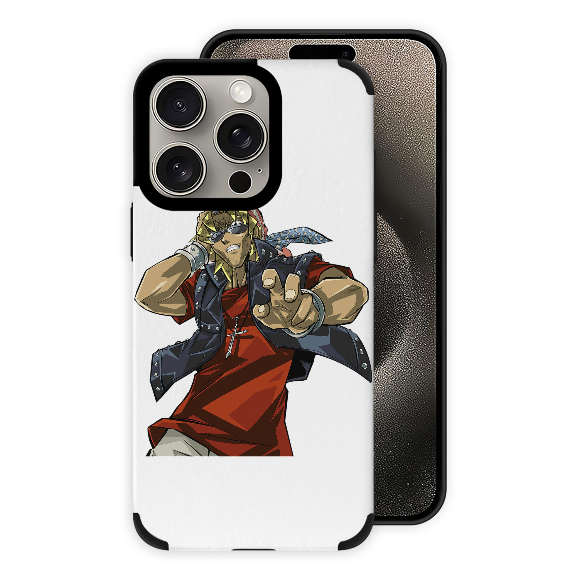 （画像用） 遊☆戯☆王 Yu-Gi-Oh! 【iPhone15ProMax対応】 PUレザー スマホケース 耐衝撃＆黄変防止