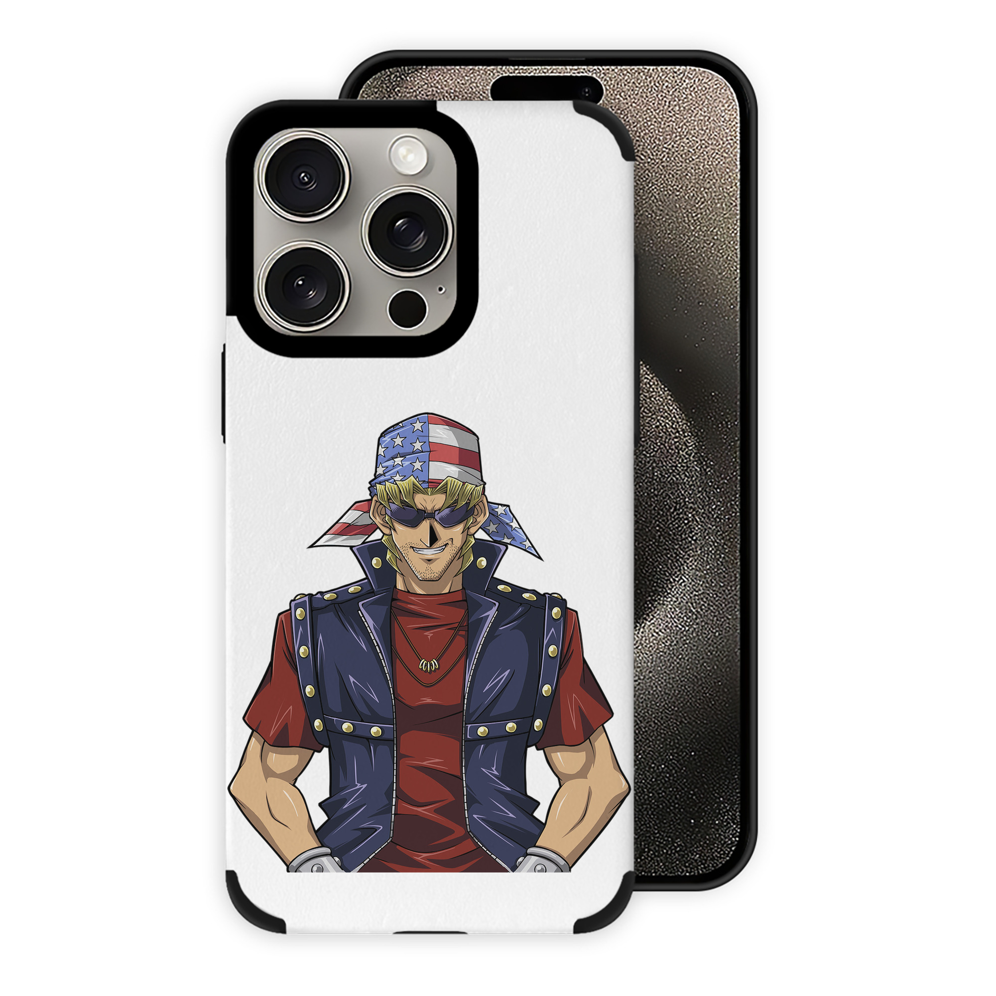 （画像用） 遊☆戯☆王 Yu-Gi-Oh! 【iPhone15ProMax対応】 PUレザー スマホケース 耐衝撃＆黄変防止