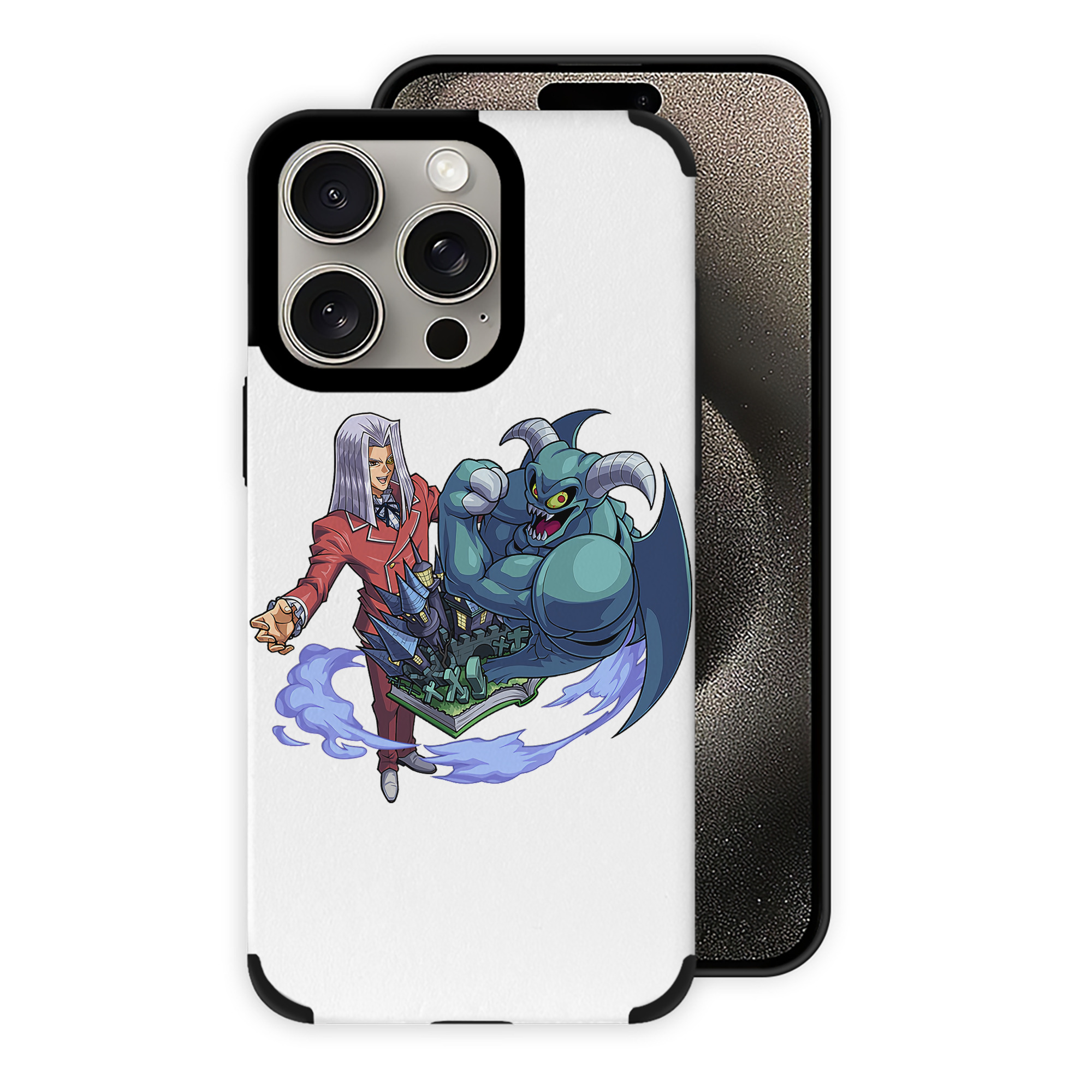 遊☆戯☆王 Yu-Gi-Oh! 【iPhone15ProMax対応】 PUレザー スマホケース 耐衝撃＆黄変防止