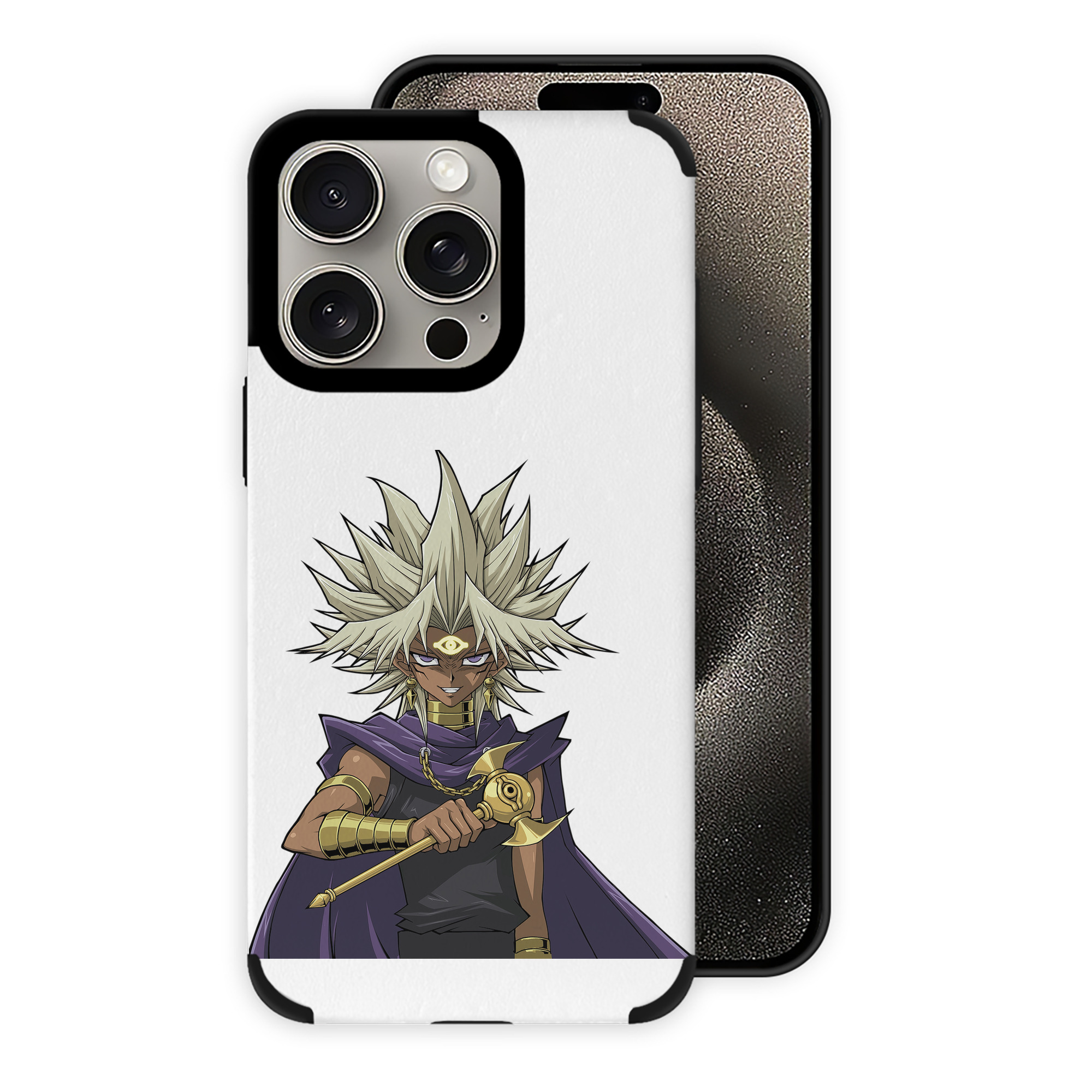 遊☆戯☆王 Yu-Gi-Oh! 【iPhone15ProMax対応】 PUレザー スマホケース 耐衝撃＆黄変防止