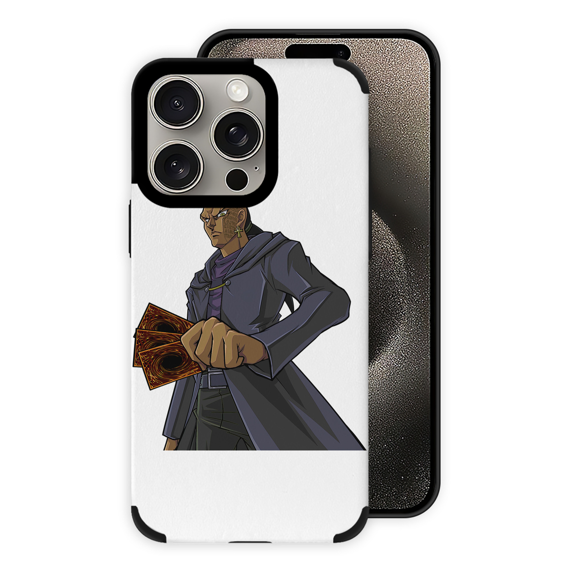 遊☆戯☆王 Yu-Gi-Oh! 【iPhone15ProMax対応】 PUレザー スマホケース 耐衝撃＆黄変防止