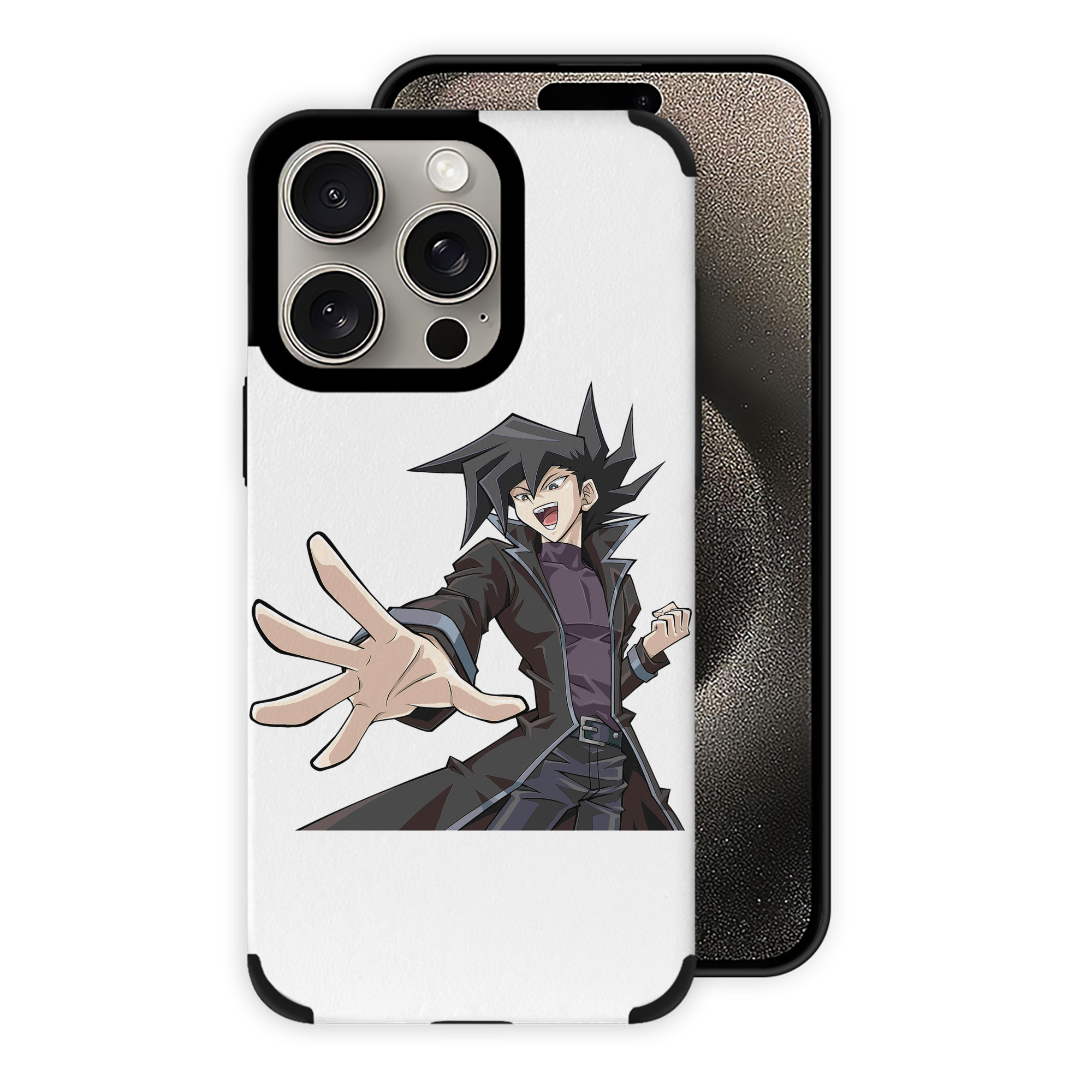 （画像用） 遊☆戯☆王 Yu-Gi-Oh! 【iPhone15ProMax対応】 PUレザー スマホケース 耐衝撃＆黄変防止