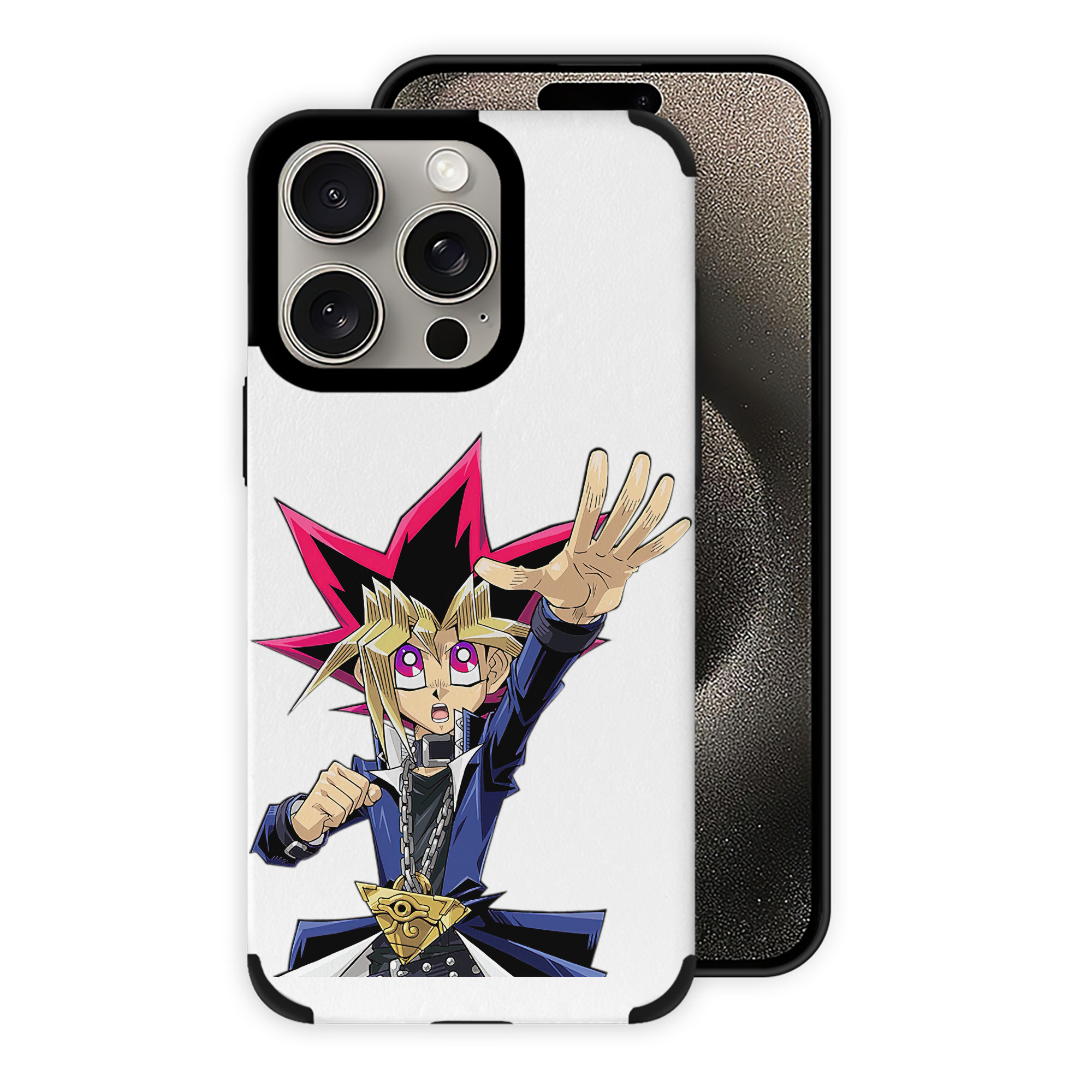 遊☆戯☆王 Yu-Gi-Oh! 【iPhone15ProMax対応】 PUレザー スマホケース 耐衝撃＆黄変防止