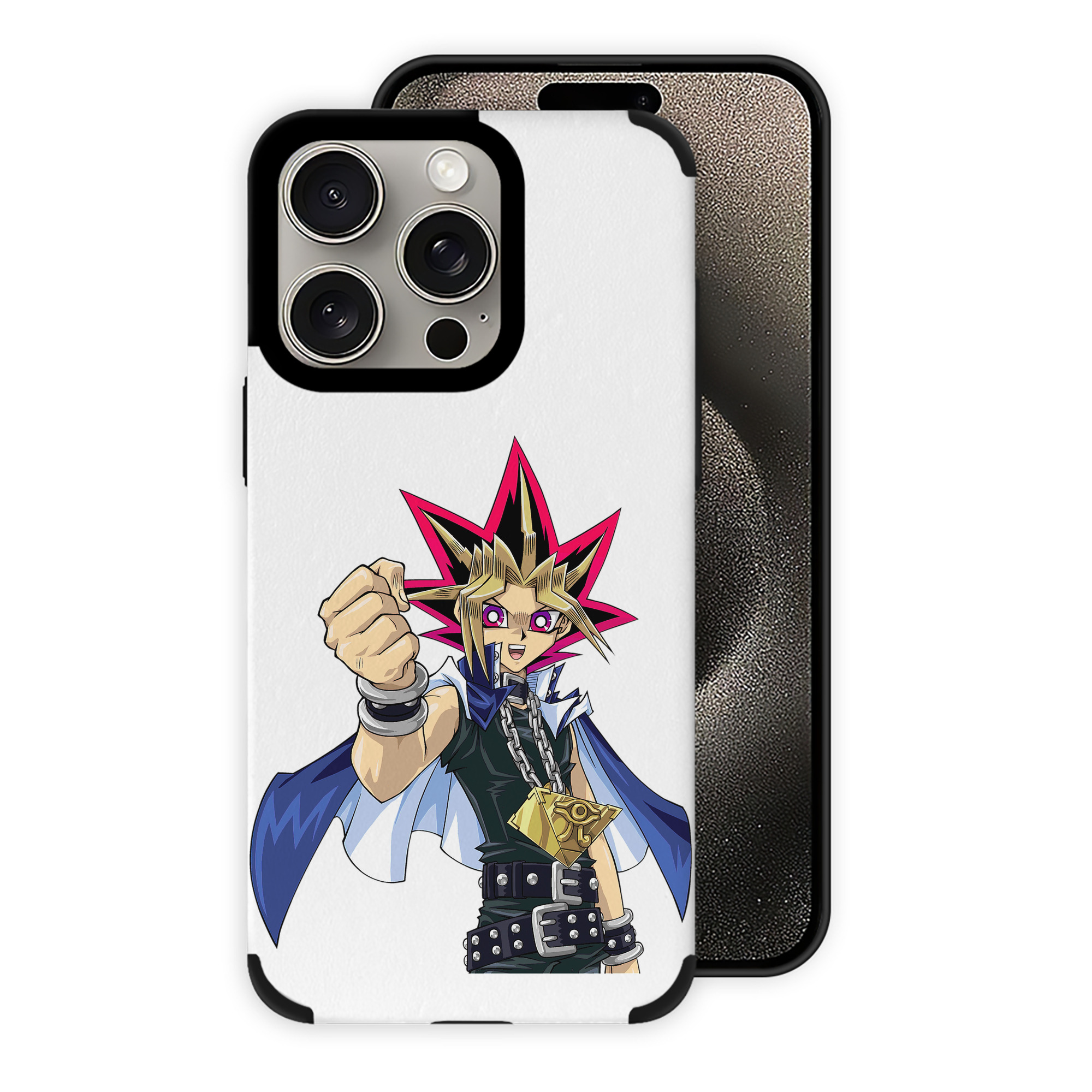 遊☆戯☆王 Yu-Gi-Oh! 【iPhone15ProMax対応】 PUレザー スマホケース 耐衝撃＆黄変防止