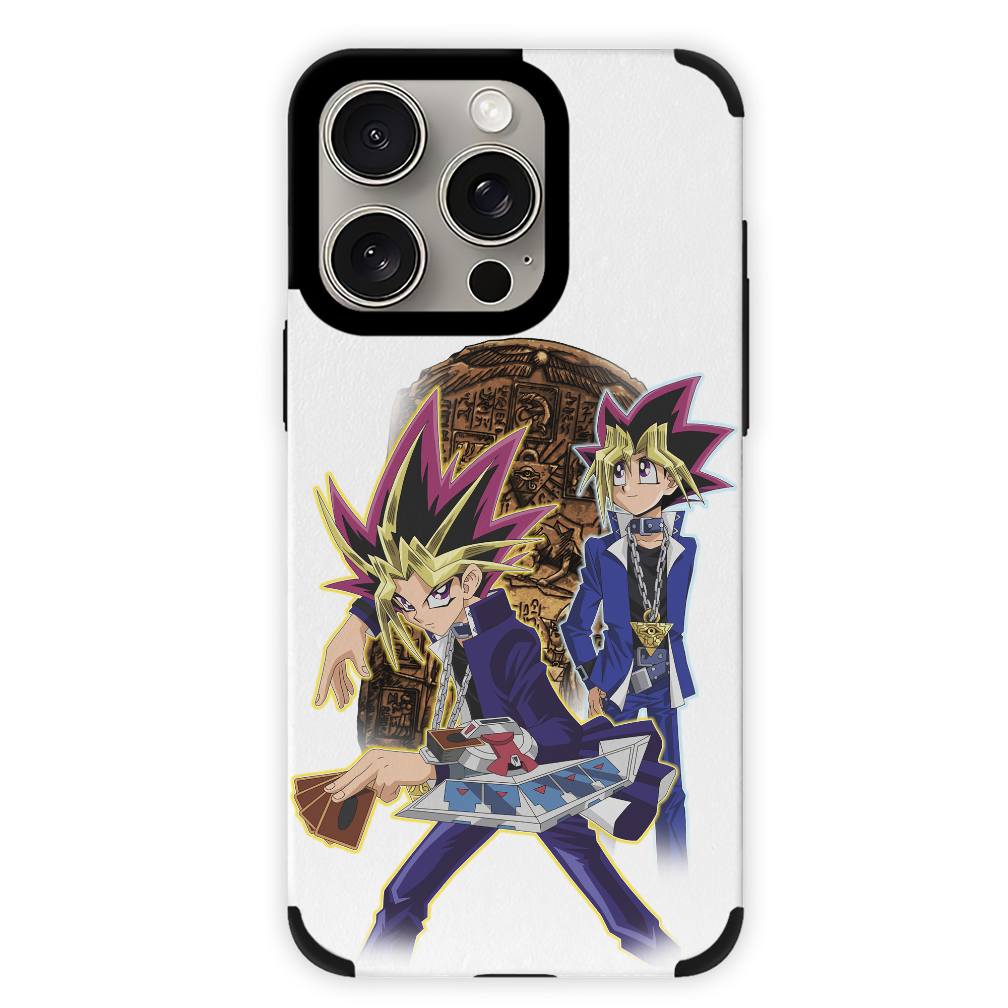 （画像用） 遊☆戯☆王 Yu-Gi-Oh! 【iPhone15ProMax対応】 PUレザー スマホケース 耐衝撃＆黄変防止