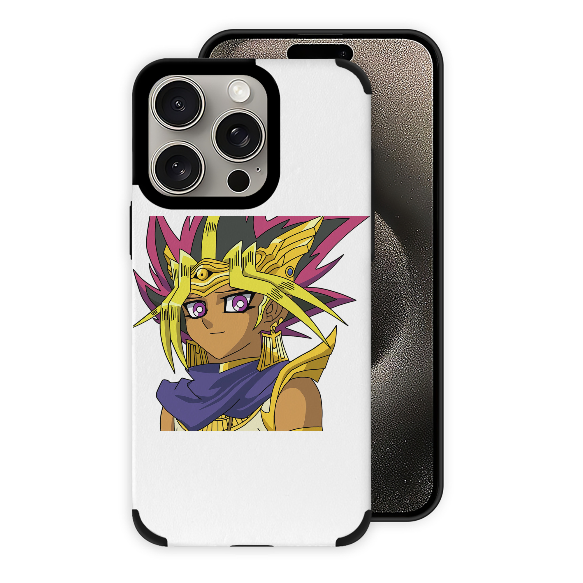 遊☆戯☆王 Yu-Gi-Oh! 【iPhone15ProMax対応】 PUレザー スマホケース 耐衝撃＆黄変防止