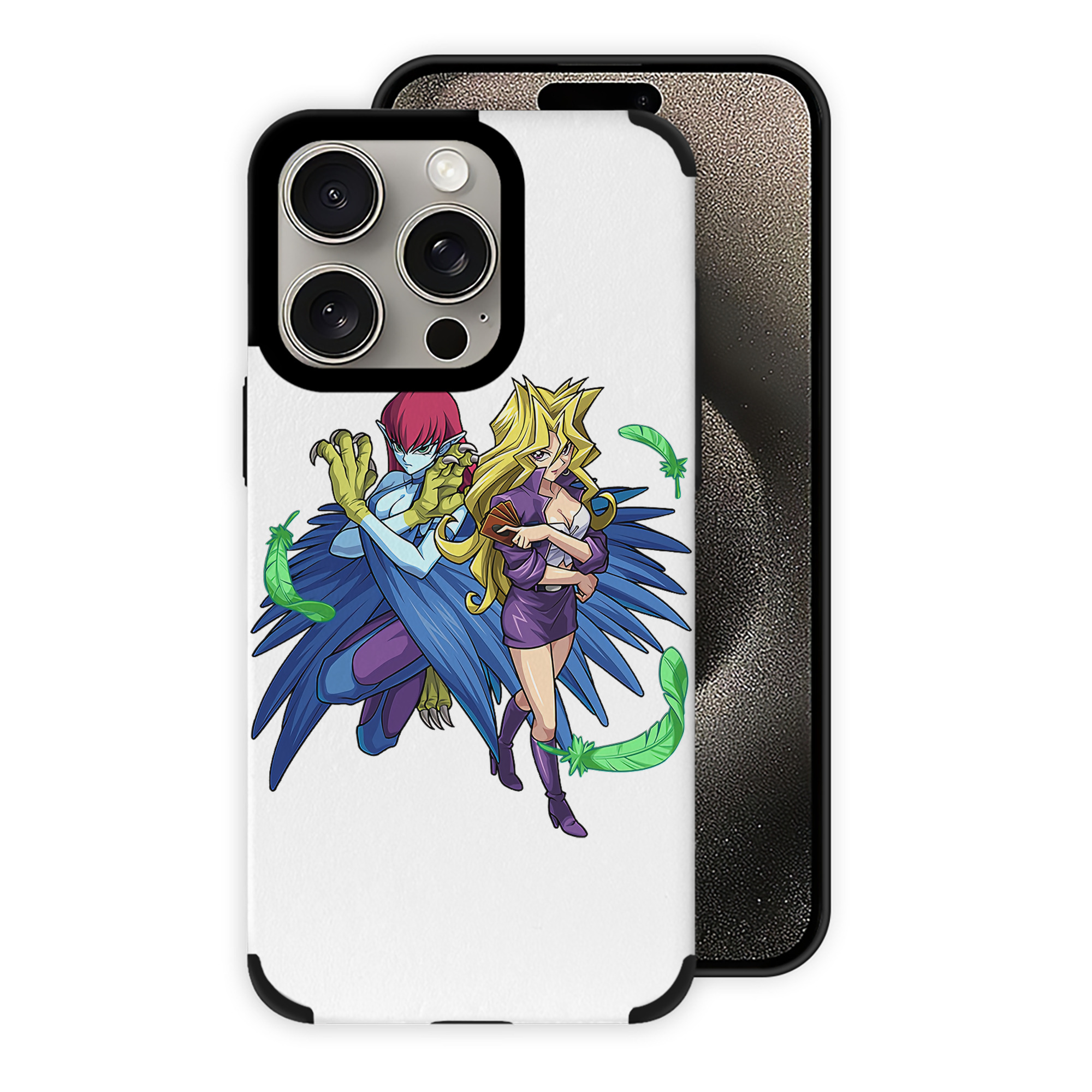 遊☆戯☆王 Yu-Gi-Oh! 【iPhone15ProMax対応】 PUレザー スマホケース 耐衝撃＆黄変防止