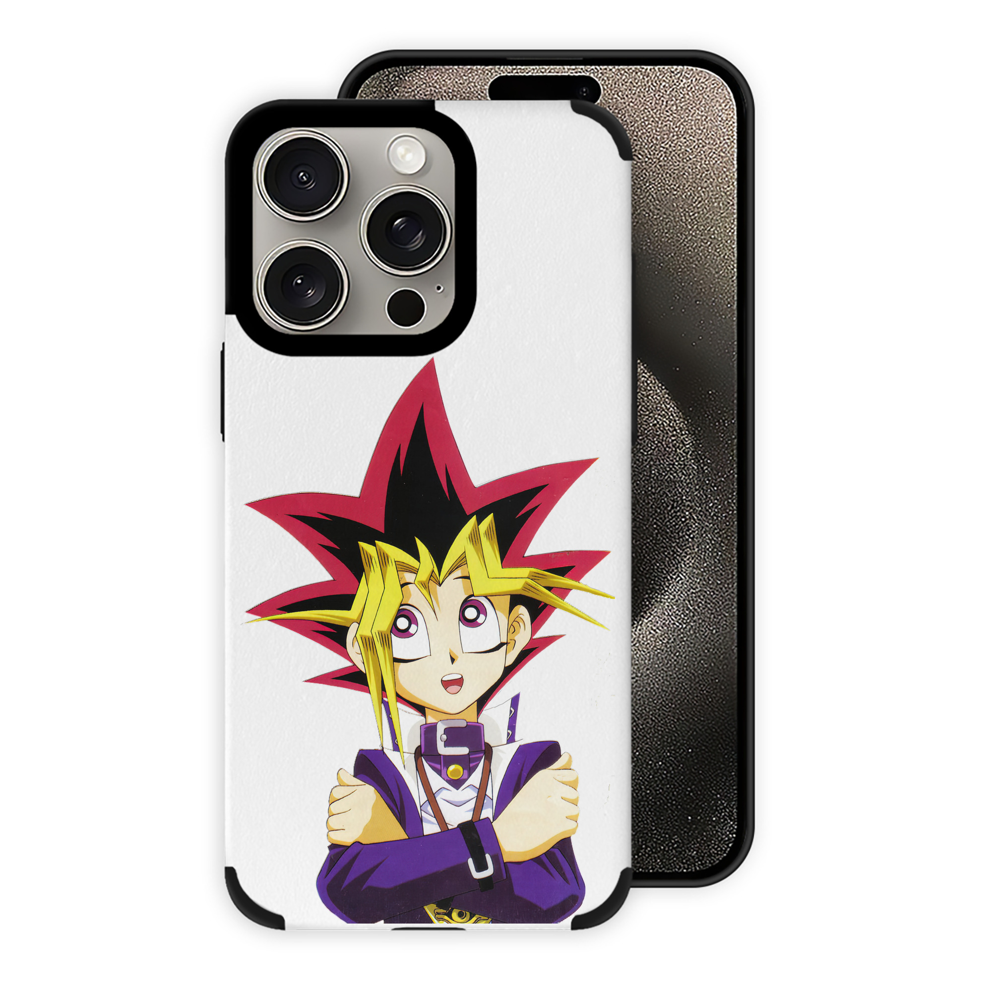 遊☆戯☆王 Yu-Gi-Oh! 【iPhone15ProMax対応】 PUレザー スマホケース 耐衝撃＆黄変防止