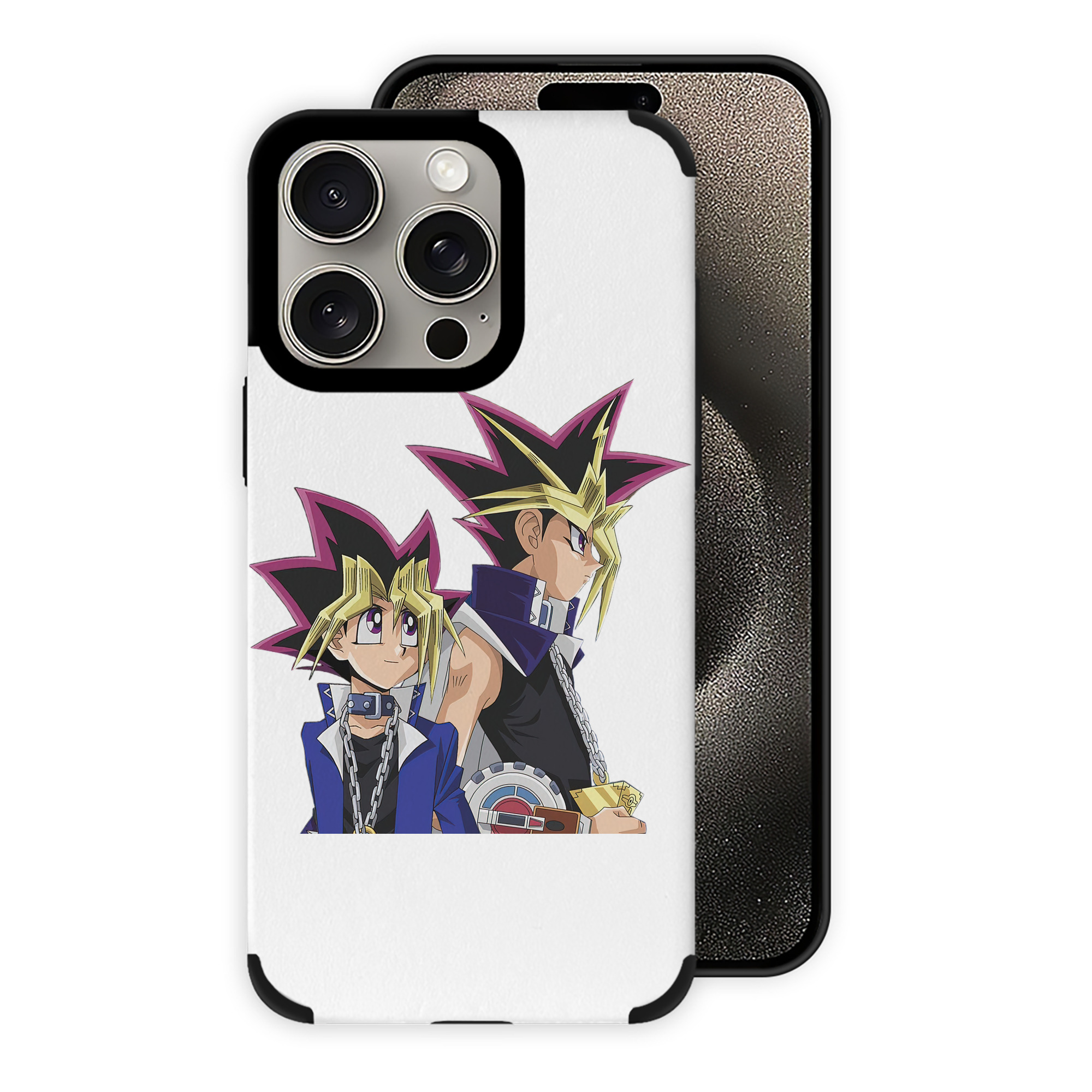 遊☆戯☆王 Yu-Gi-Oh! 【iPhone15ProMax対応】 PUレザー スマホケース 耐衝撃＆黄変防止