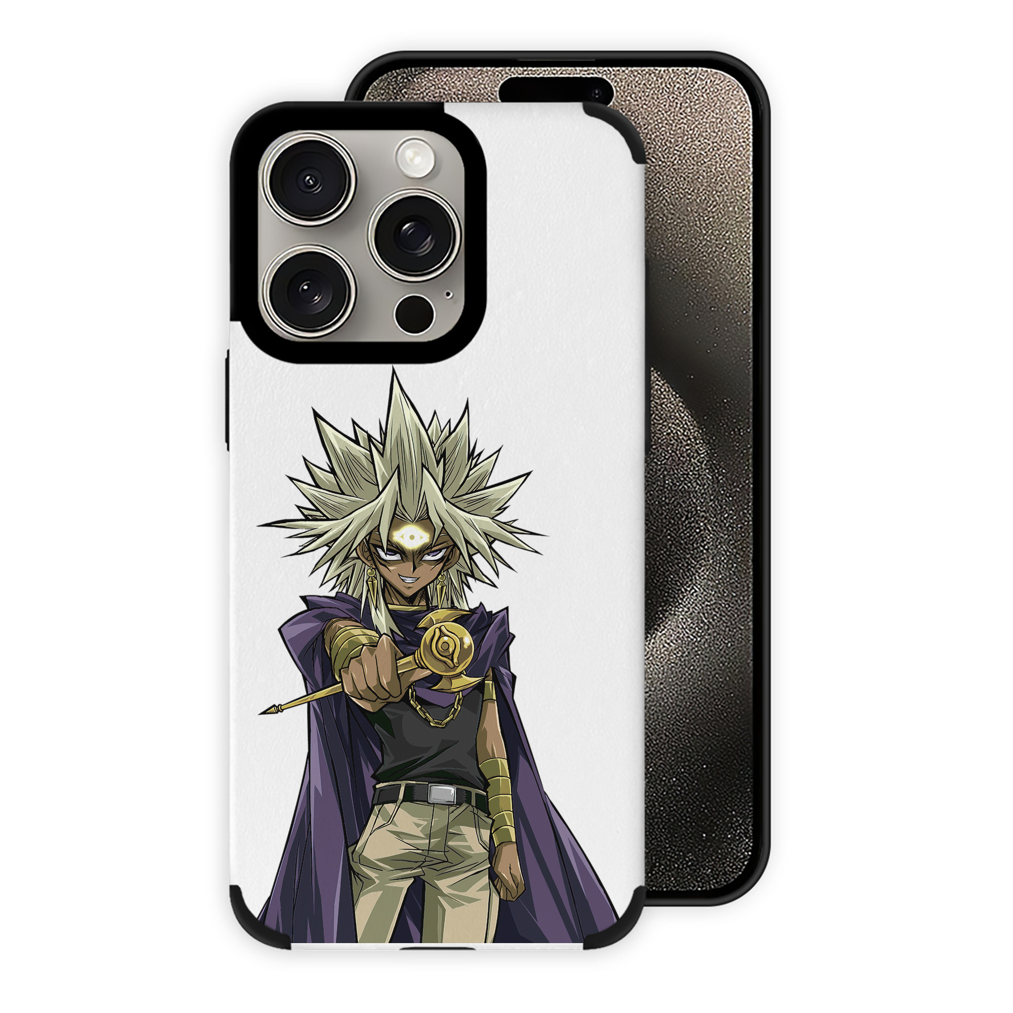 遊☆戯☆王 Yu-Gi-Oh! 【iPhone15ProMax対応】 PUレザー スマホケース 耐衝撃＆黄変防止