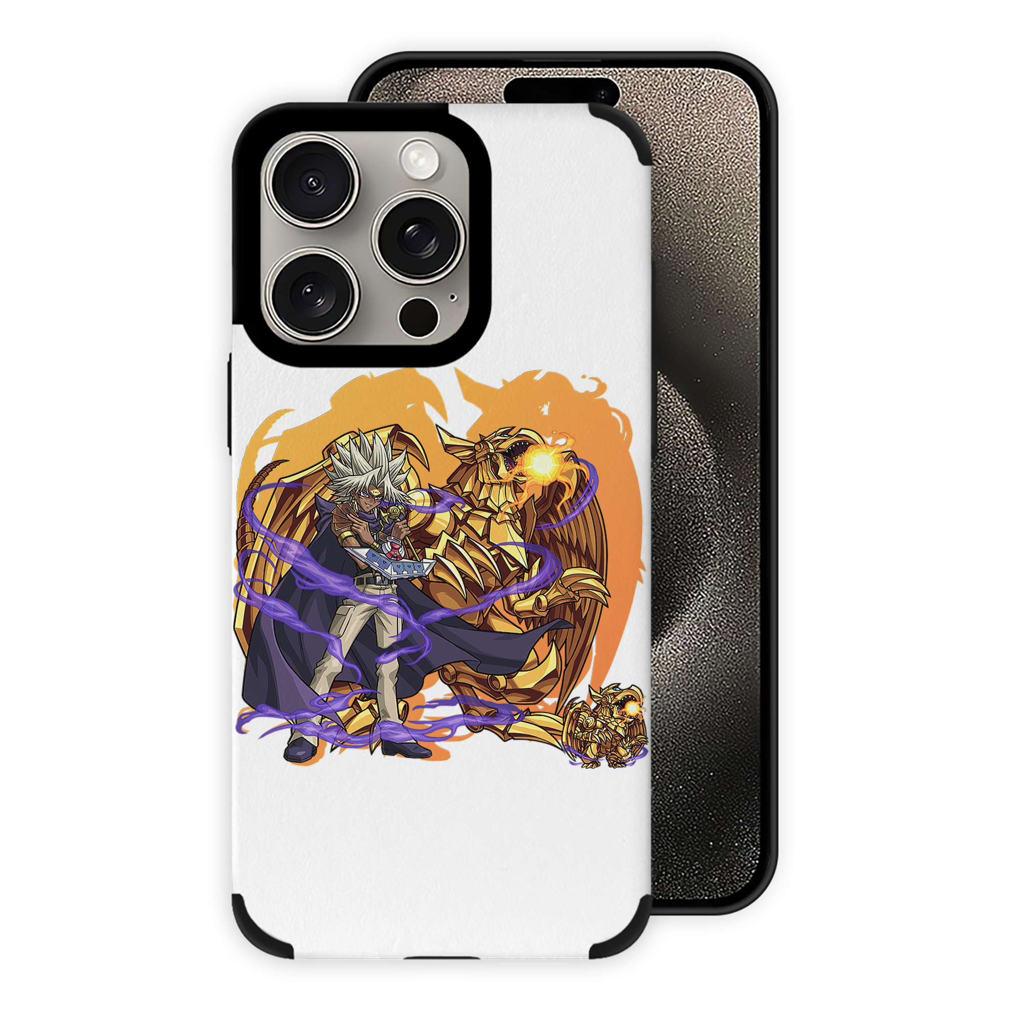 遊☆戯☆王 Yu-Gi-Oh! 【iPhone15ProMax対応】 PUレザー スマホケース 耐衝撃＆黄変防止